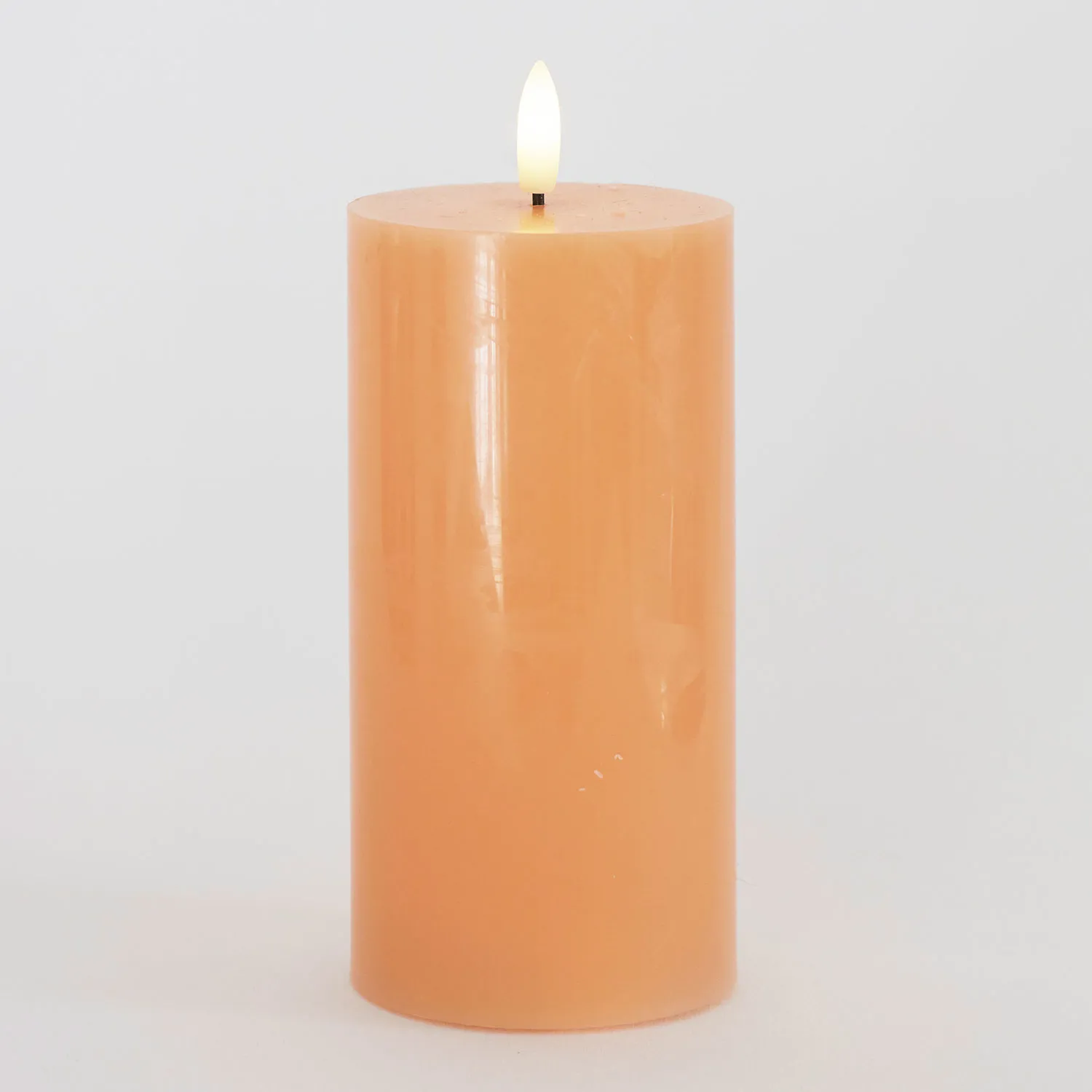 Sille Bloklys Ø7,5 x 15 cm, Peach