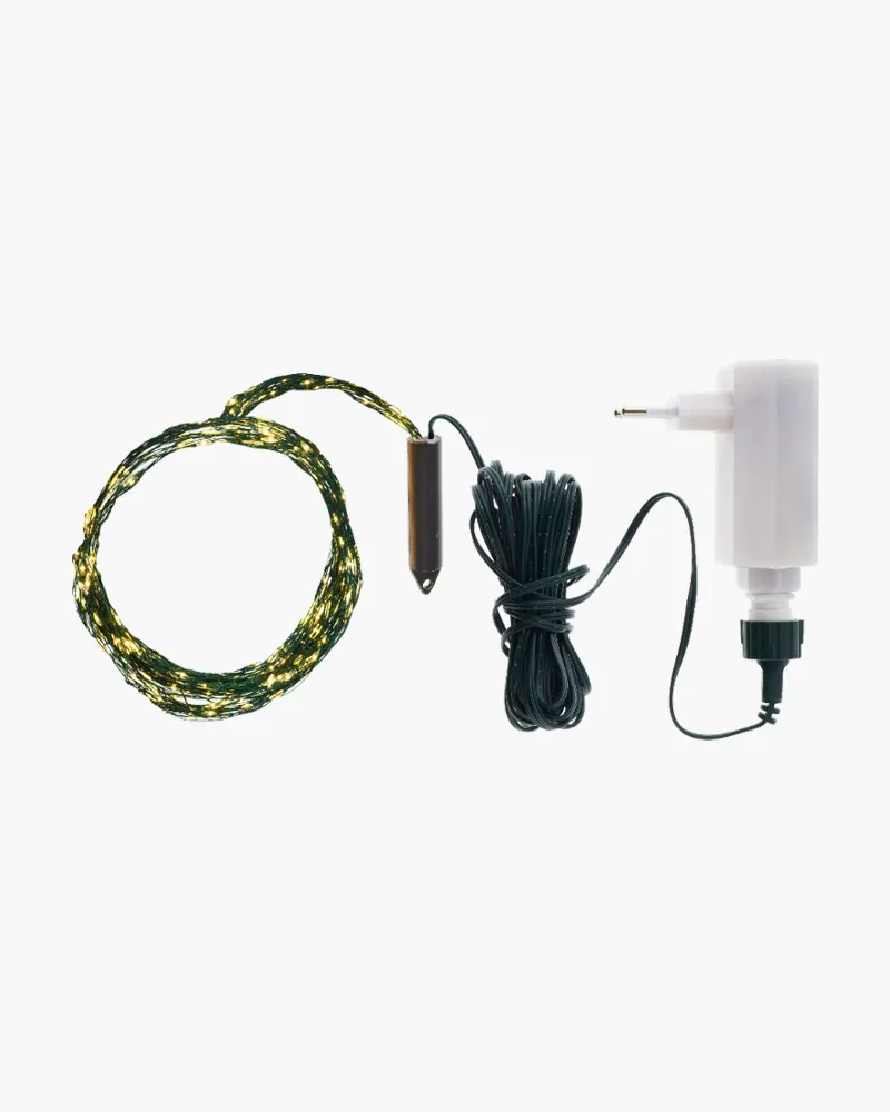 Knirke 200 LED "Waterfall", 1,5 m, Grøn
