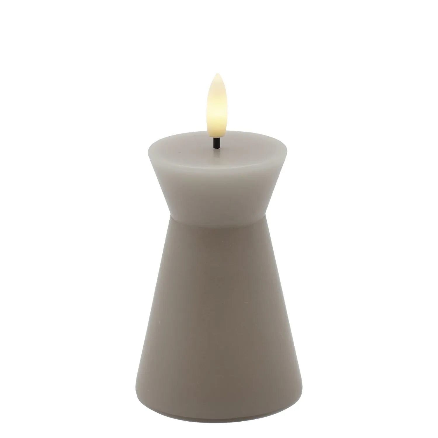 Nordic Sculpture, Sille Cone Ø6.5 x 10 cm, Warm Gray