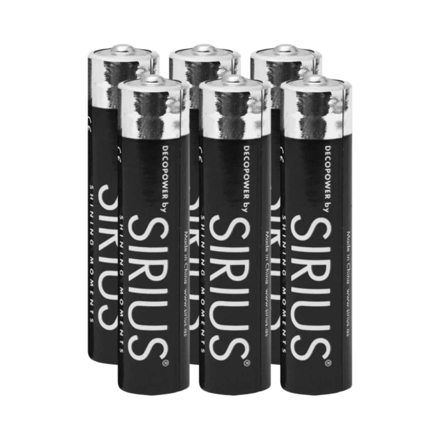 Sirius AAA batterier 6 stk.