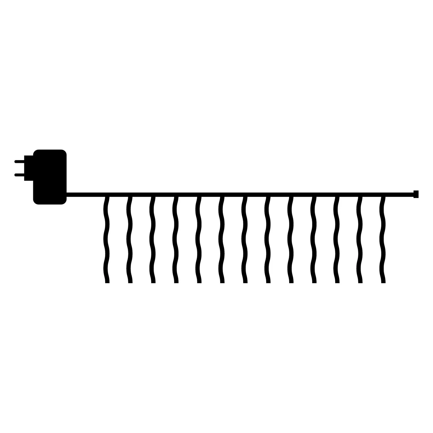 Easy-Line Istapper 200 LED, 4,5m, Varm Hvid