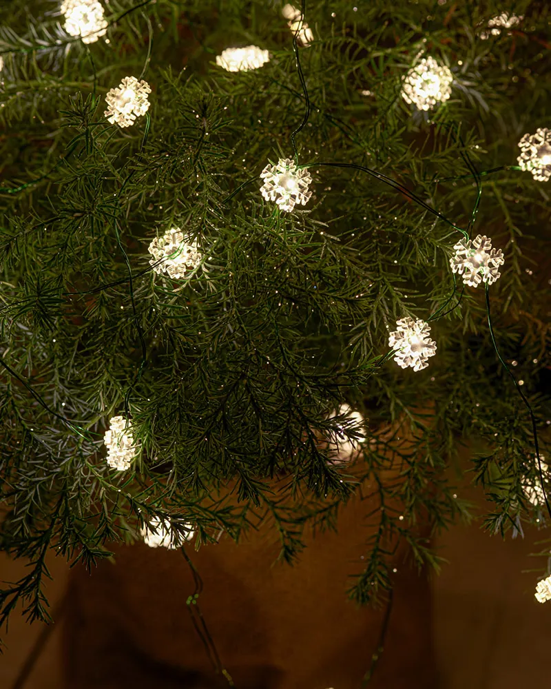 Nynne Snefnug 40 LED, 3,9 m, Grøn