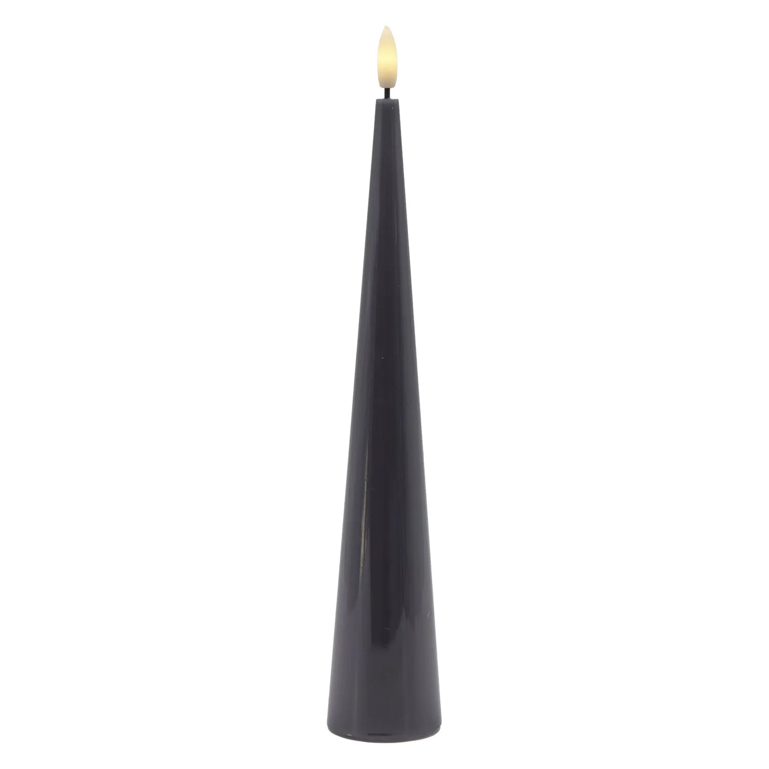 Sille Lacquer Cone - Ø4.8 x 26cm, Stone Gray