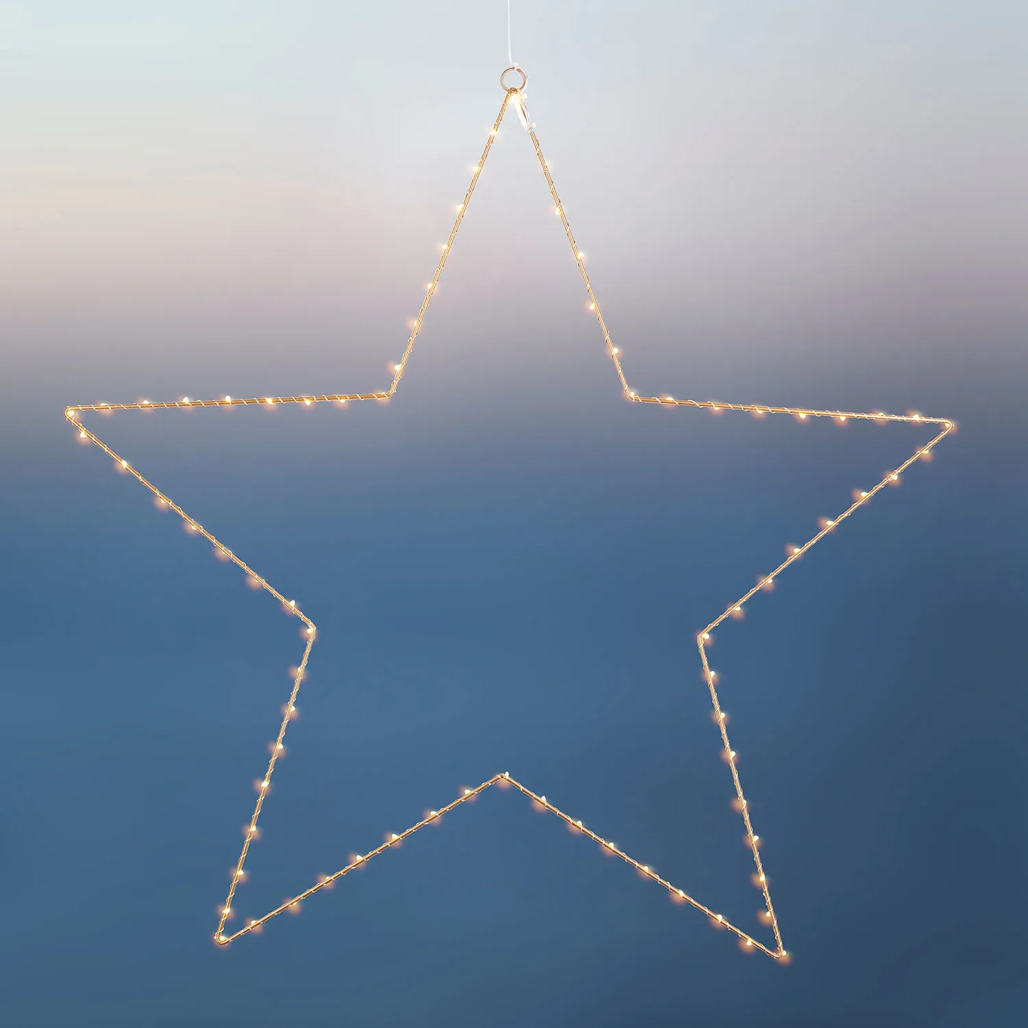 Liva Stjerne 70 cm, 80 LED, Gold, Colour Change