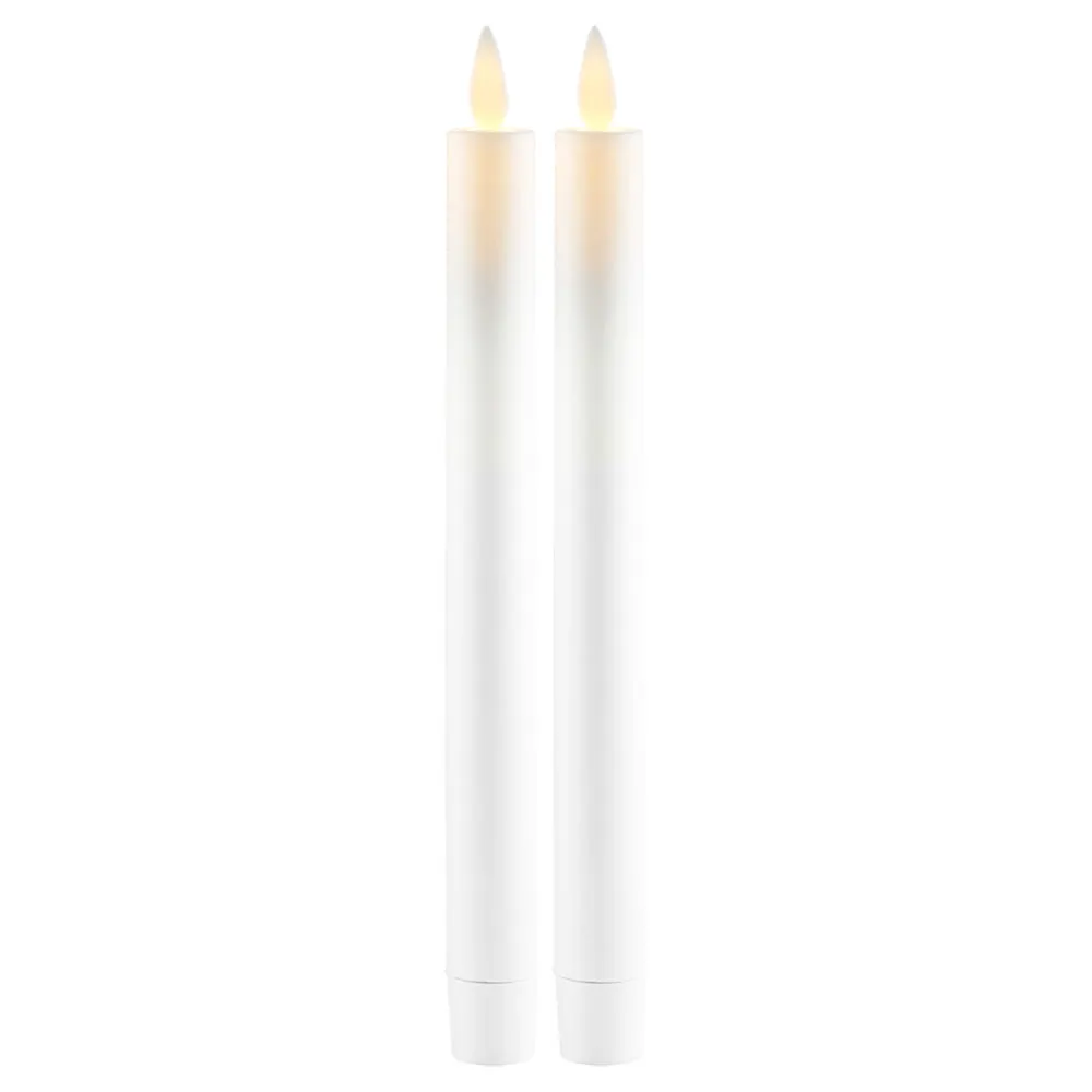 Sara Taper Candles 2 pcs Ø2 x 25cm, White