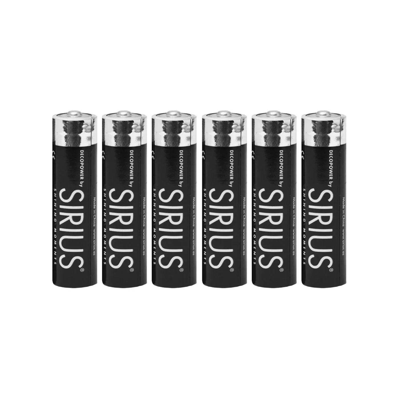 Sirius AAA batterier 6 stk.