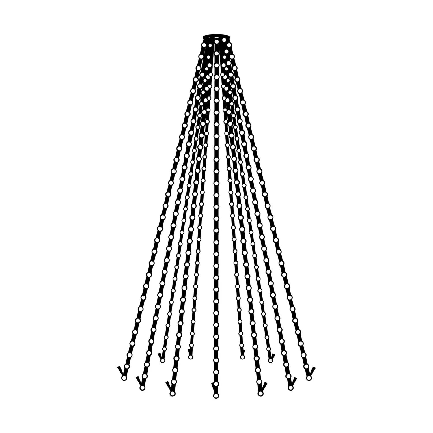 Top-Line Flag Pole 6m, 12 drops, 480 LED