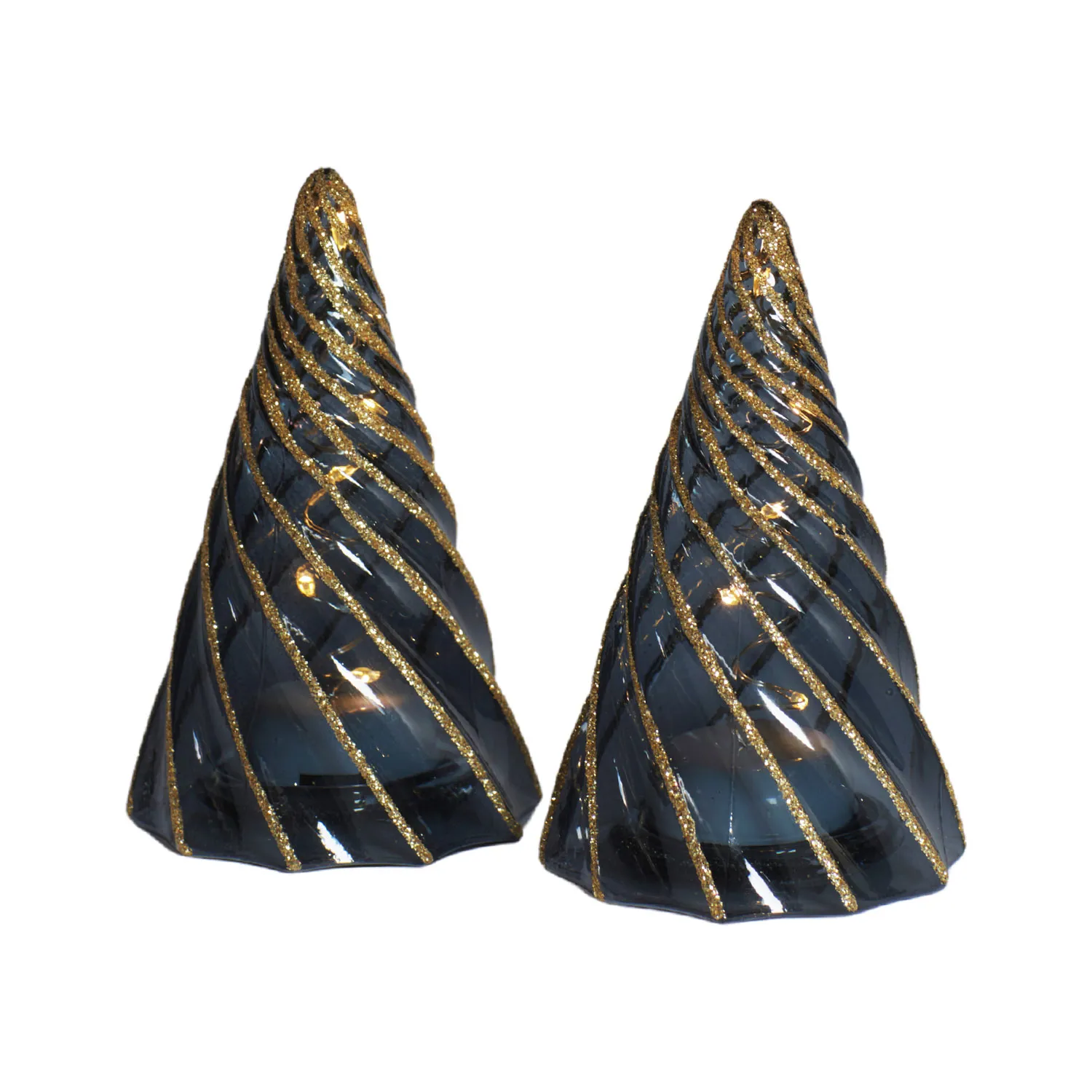 Vilma Træ 2-pak - 11 cm, Sort/Guld