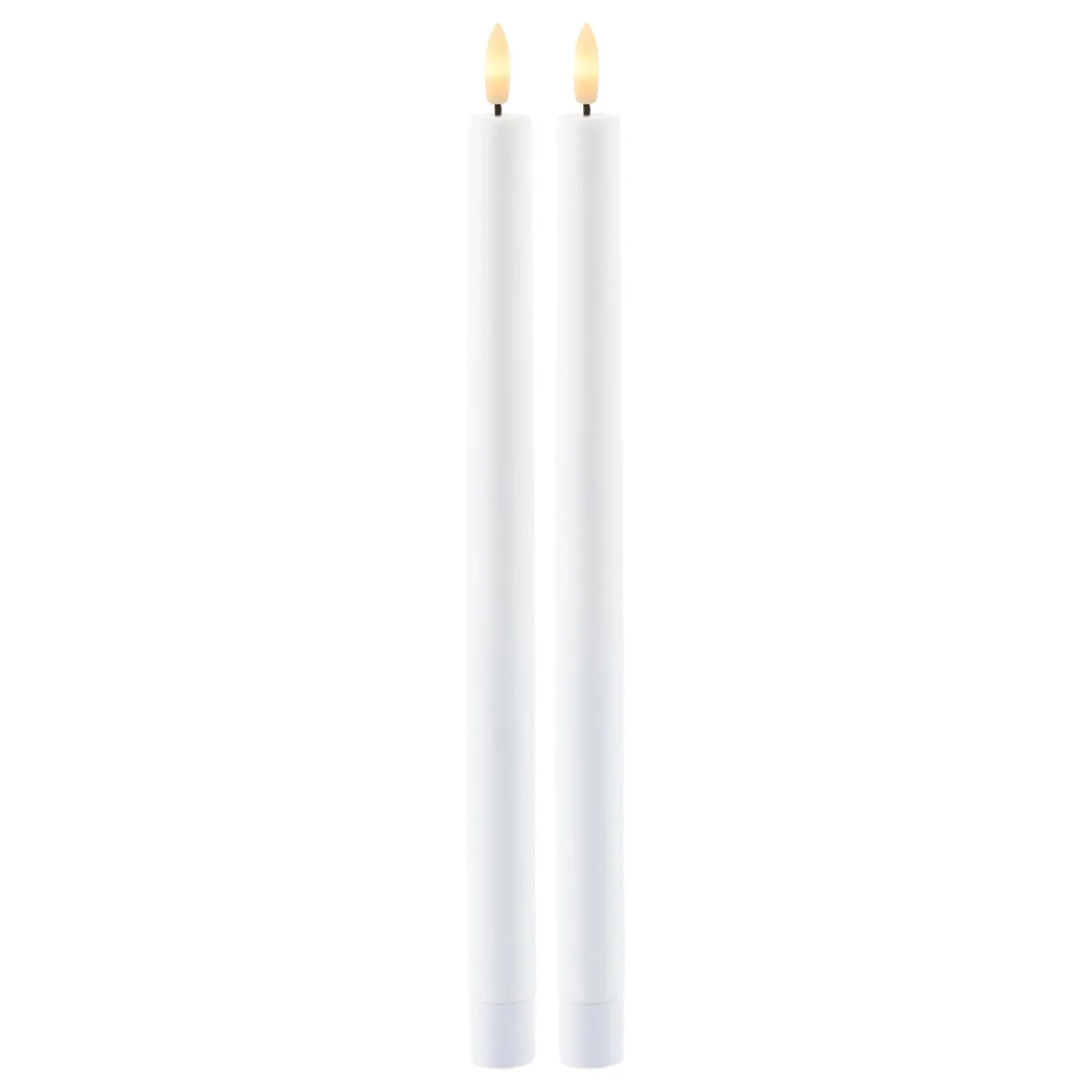 Sille Rechargeable Taper Candles Ø2 x 35cm, White