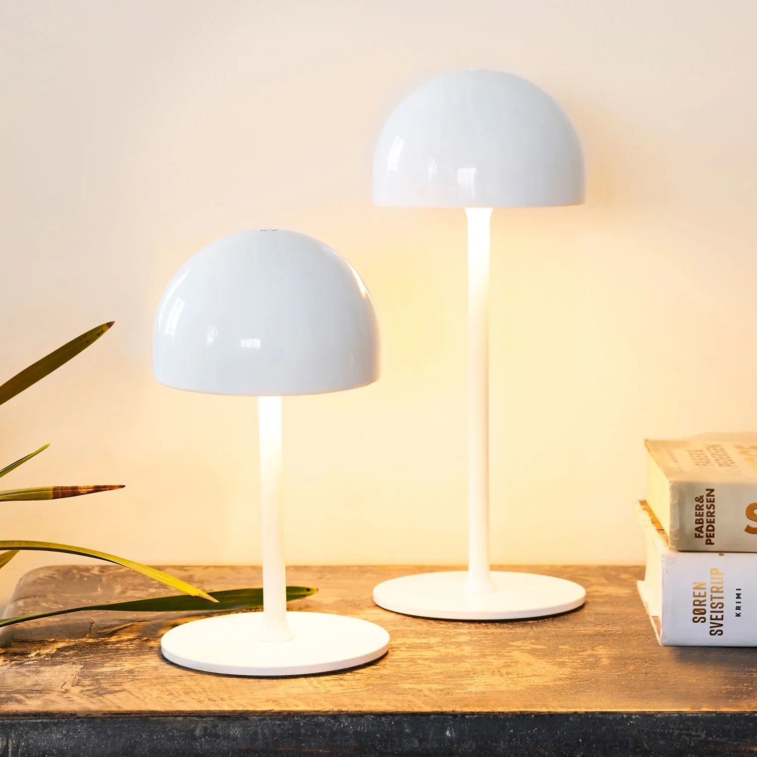 Tim Lamp Rechargeable, H30 cm. White