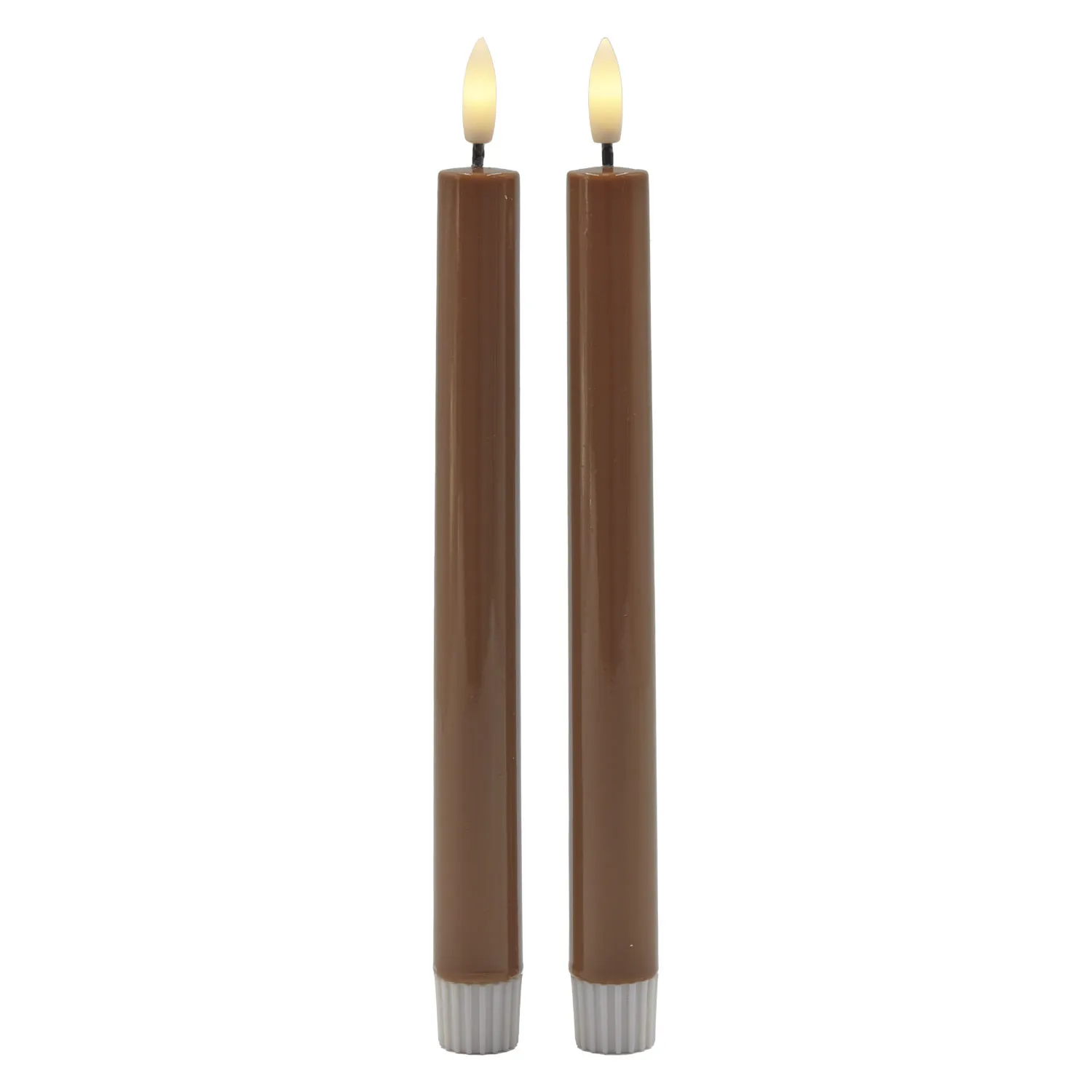 Sille Lacquer Taper 2 pcs - 24.5cm, Toffee