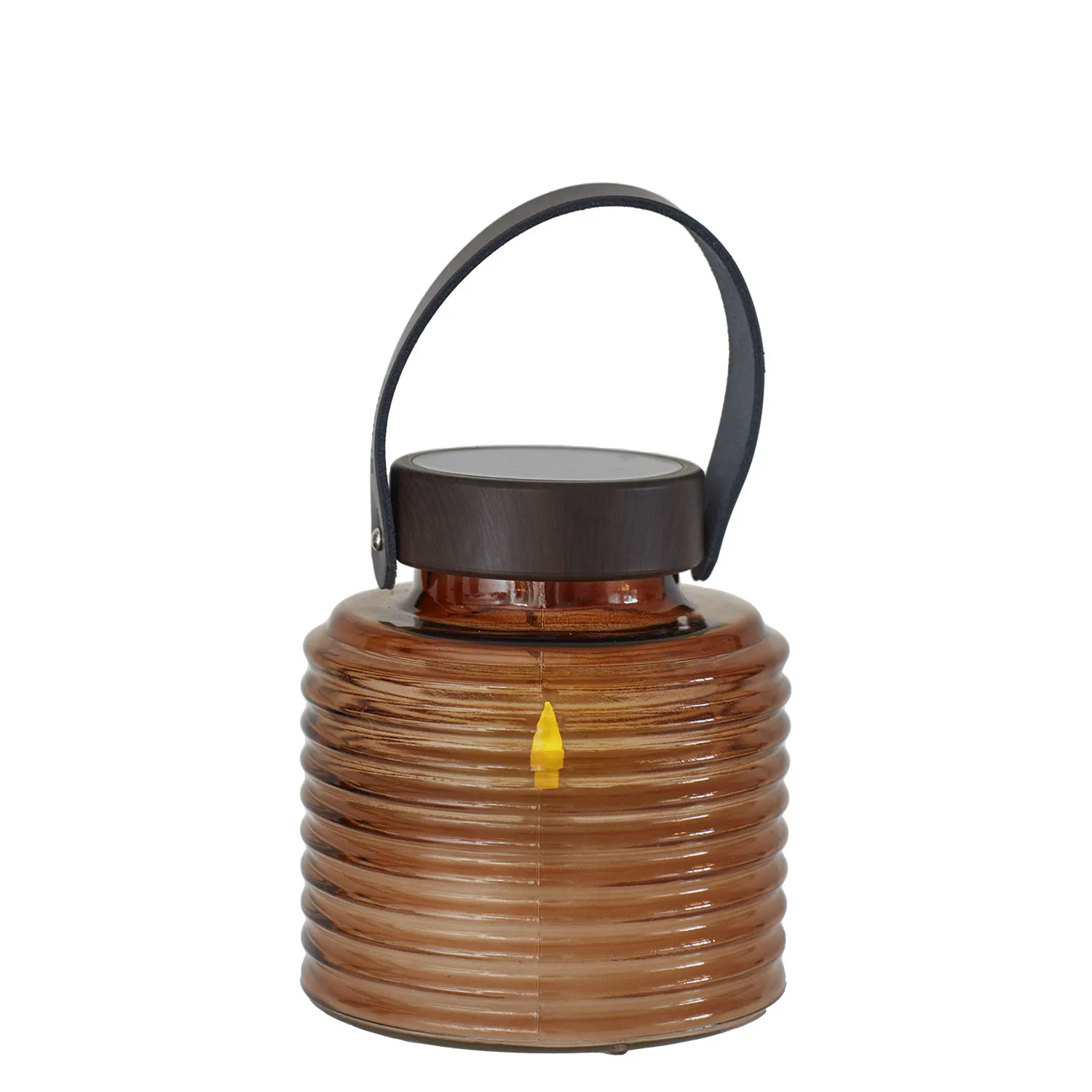 Aston Solar Jar 12cm, Amber