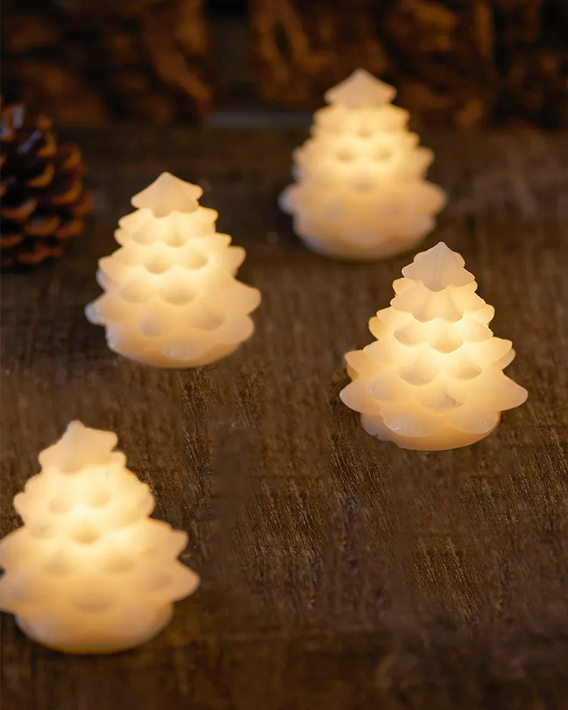 Carla Christmas Tree mini, 7cm, 4 pcs set