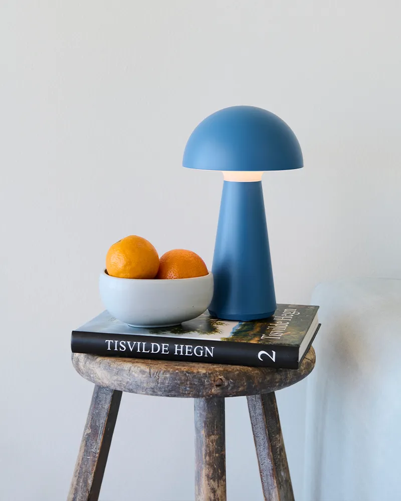 Sam Rechargeable Lamp 28 cm, Blue