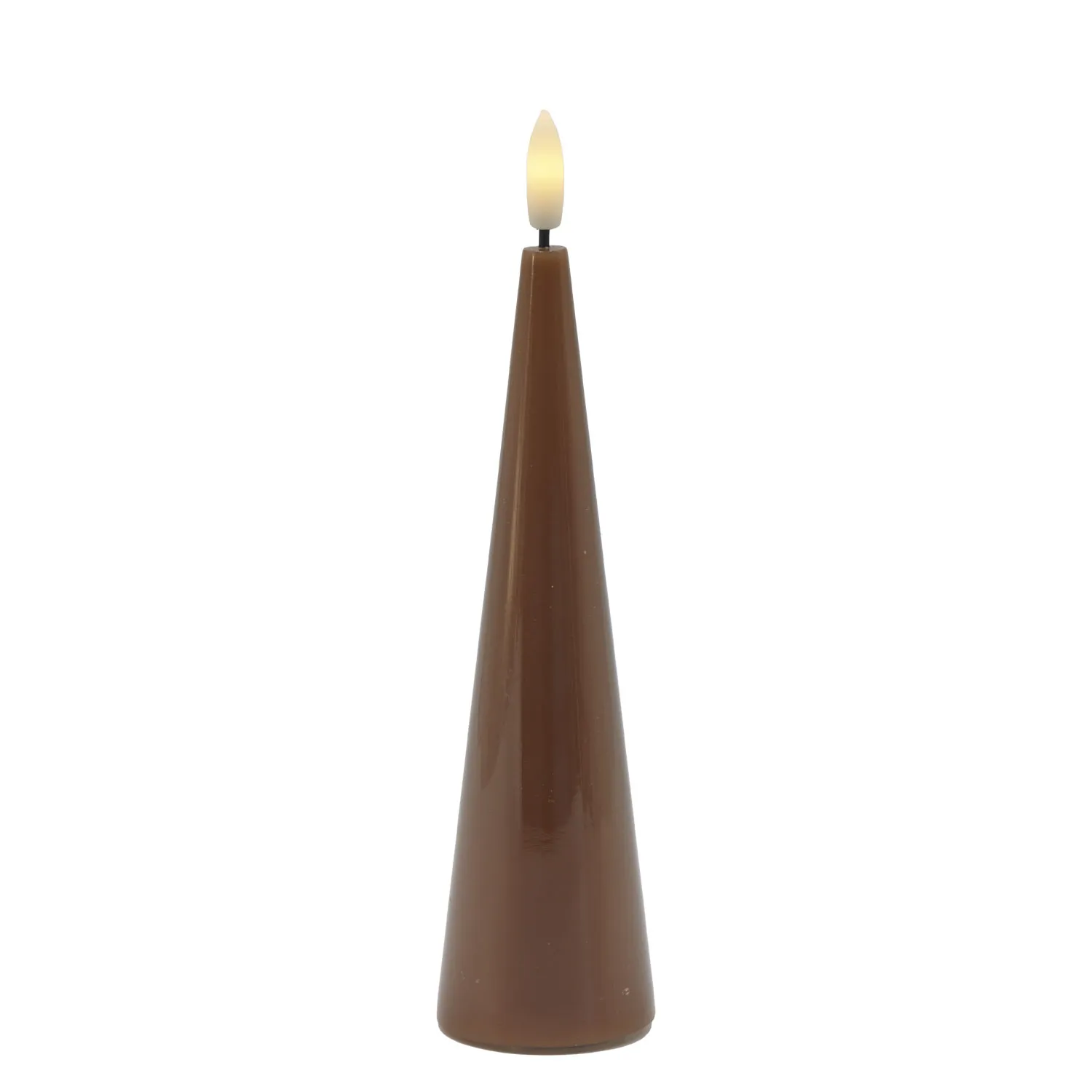Sille Lacquer Cone - Ø4.8 x 17cm, Toffee