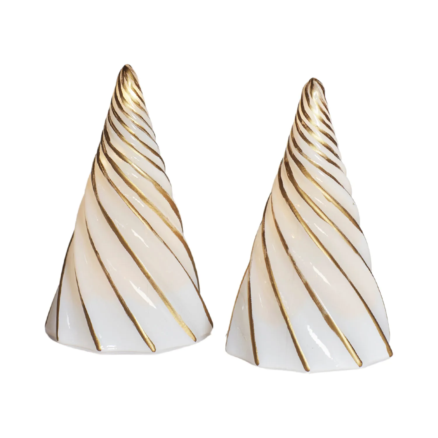 Vilma Tree 2 pcs set, White/Gold