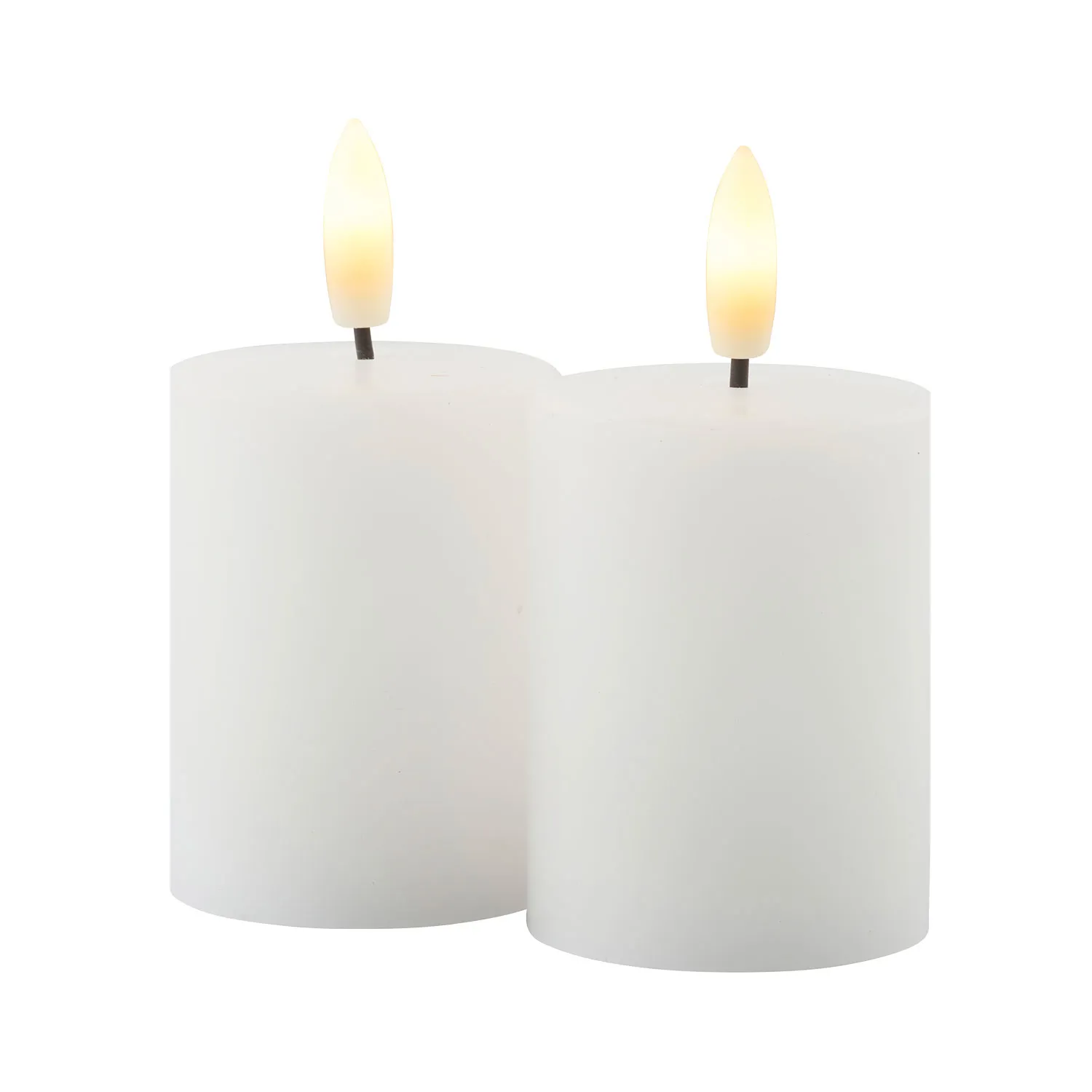 Sille Rechargeable Mini Candles 2 pcs, Ø5 x 6.5cm, White