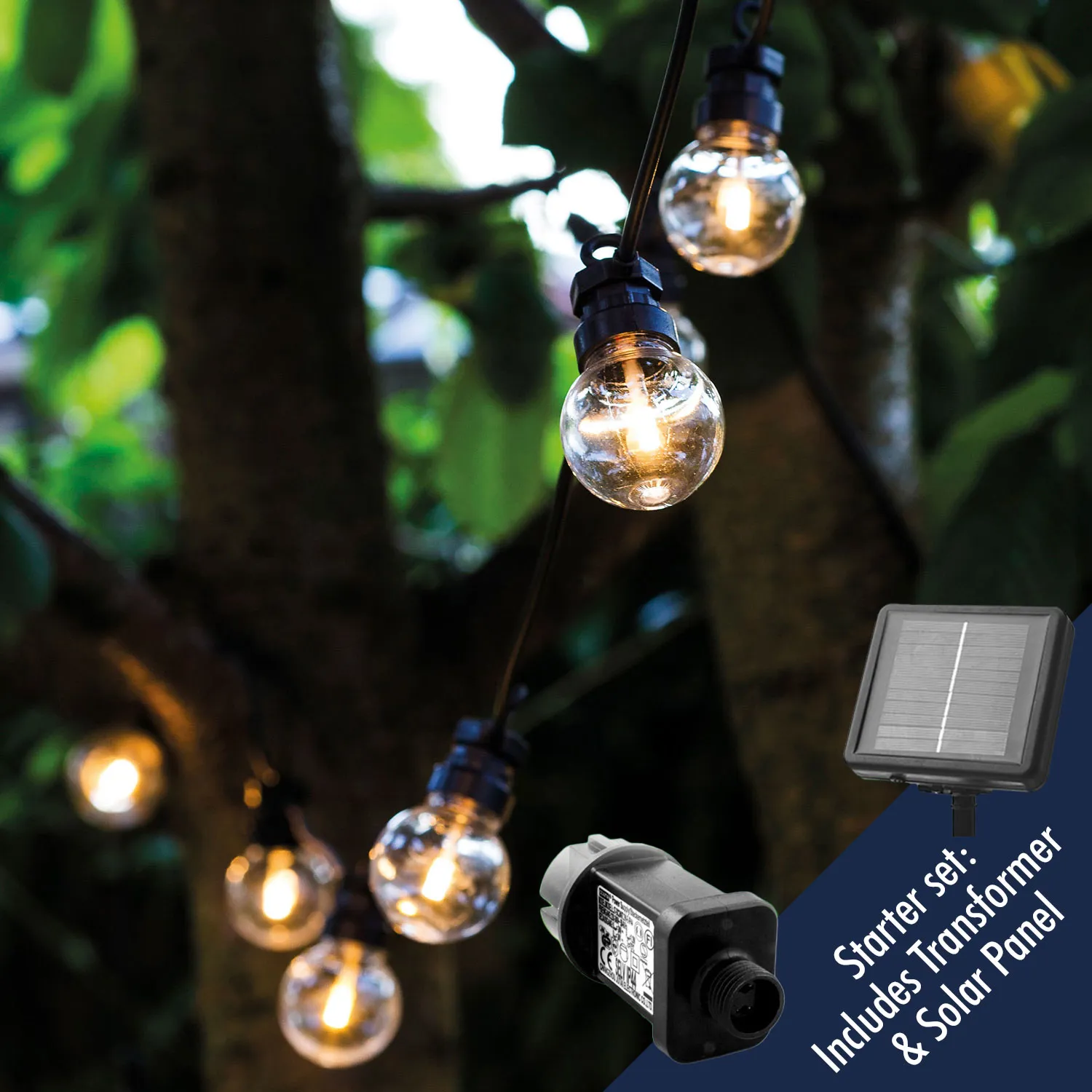 Lucas Starter set Solar/Transformer, 3m, Clear