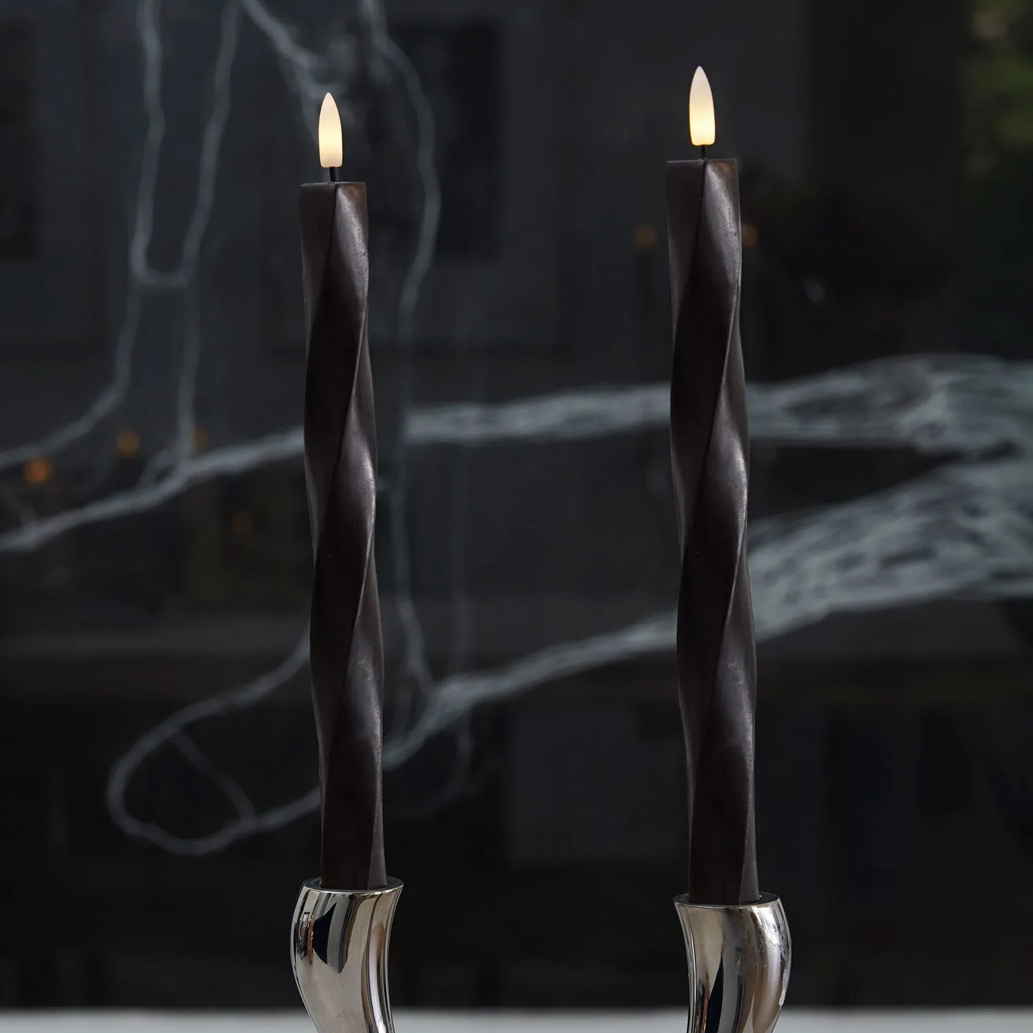 Nordic Sculpture, Sille Twist Ø2 x 26 cm, Stone Black