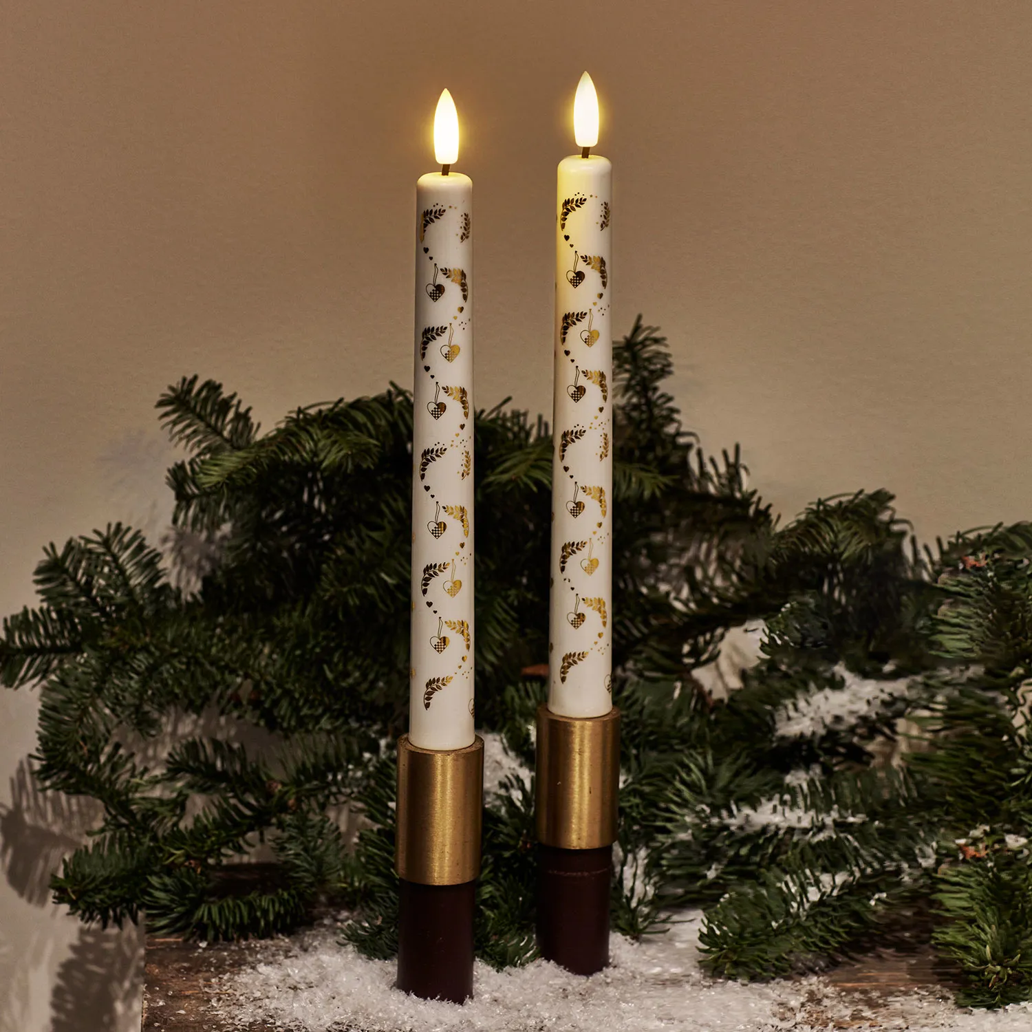 Sille Edition Taper Candles, 2 pcs - 22cm, White