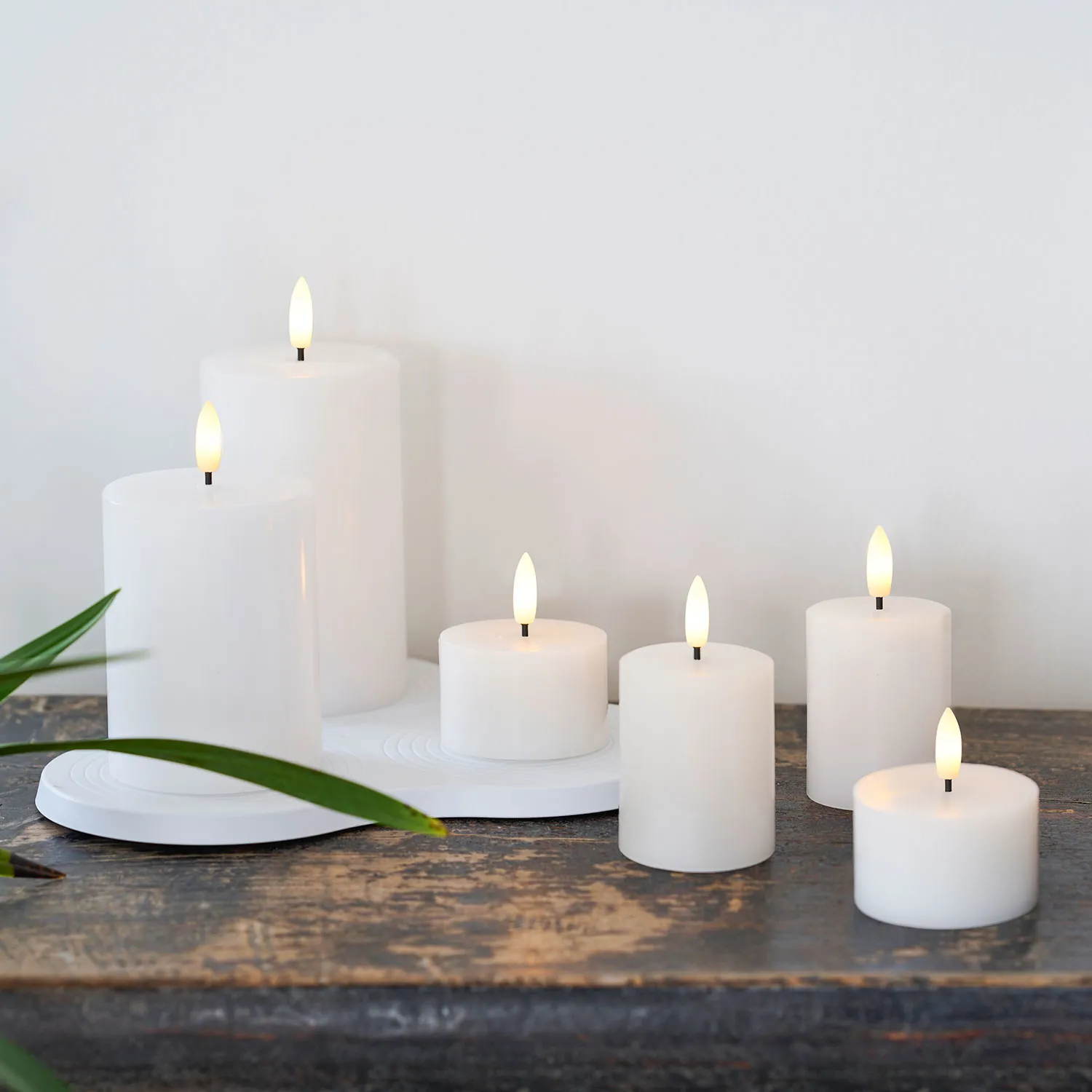 Sille Rechargeable Mini Candles 2 pcs, Ø5 x 6.5cm, White