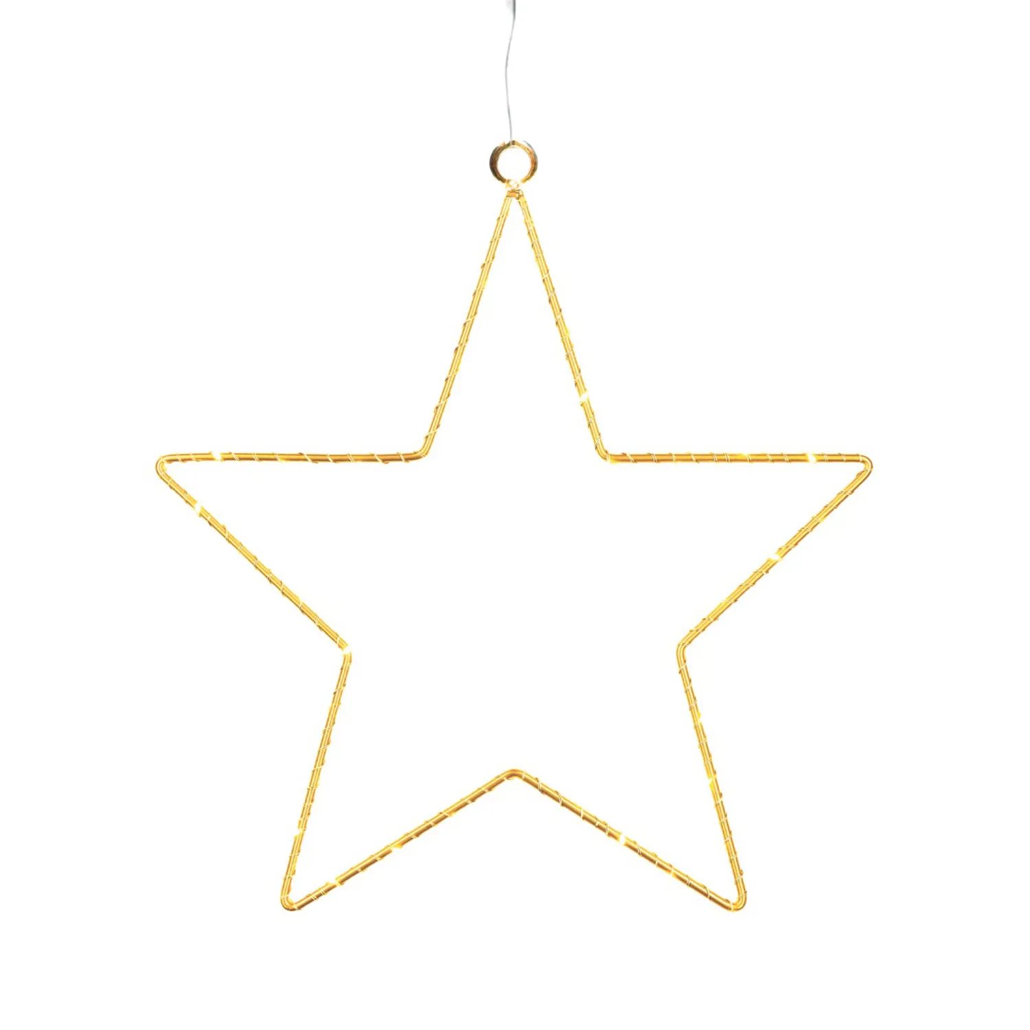 Liva Stjerne 30 cm, 40 LED, Guld
