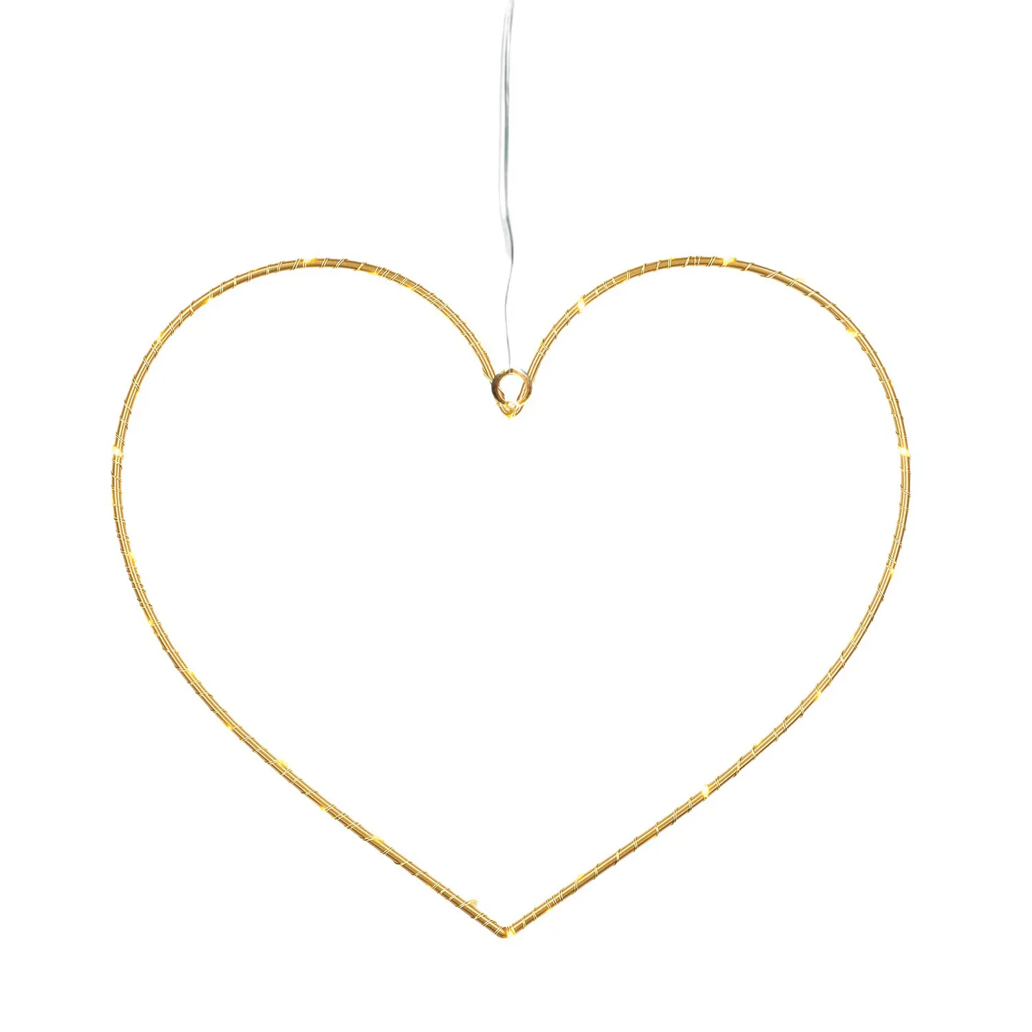Liva Heart 26cm, 40 LED, Gold