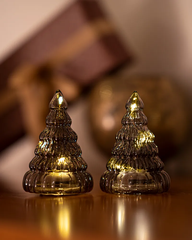Lucy Tree 2 pcs. 9cm, Dark Oak