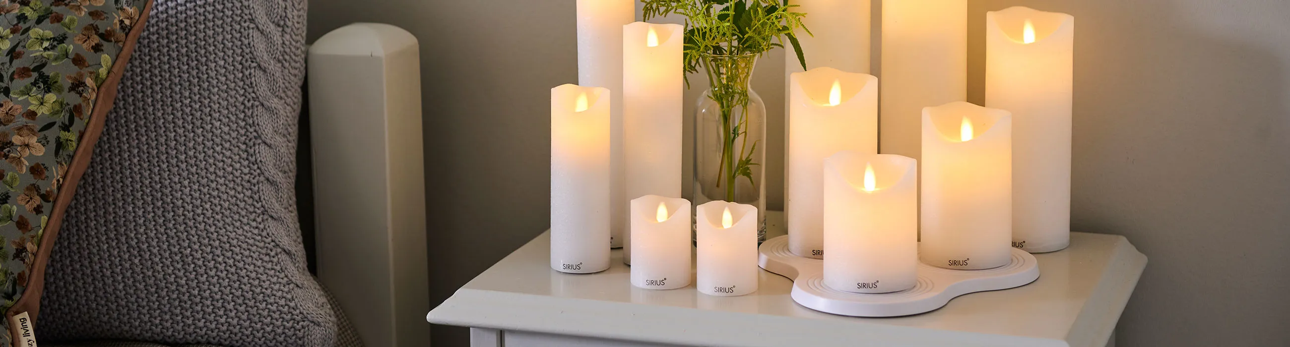 Sara rechargeable LED candles