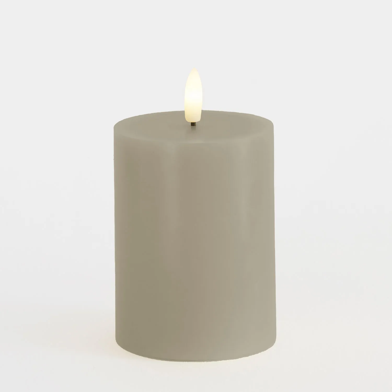 Sille Pillar Ø7.5 x 10cm, Warm Grey