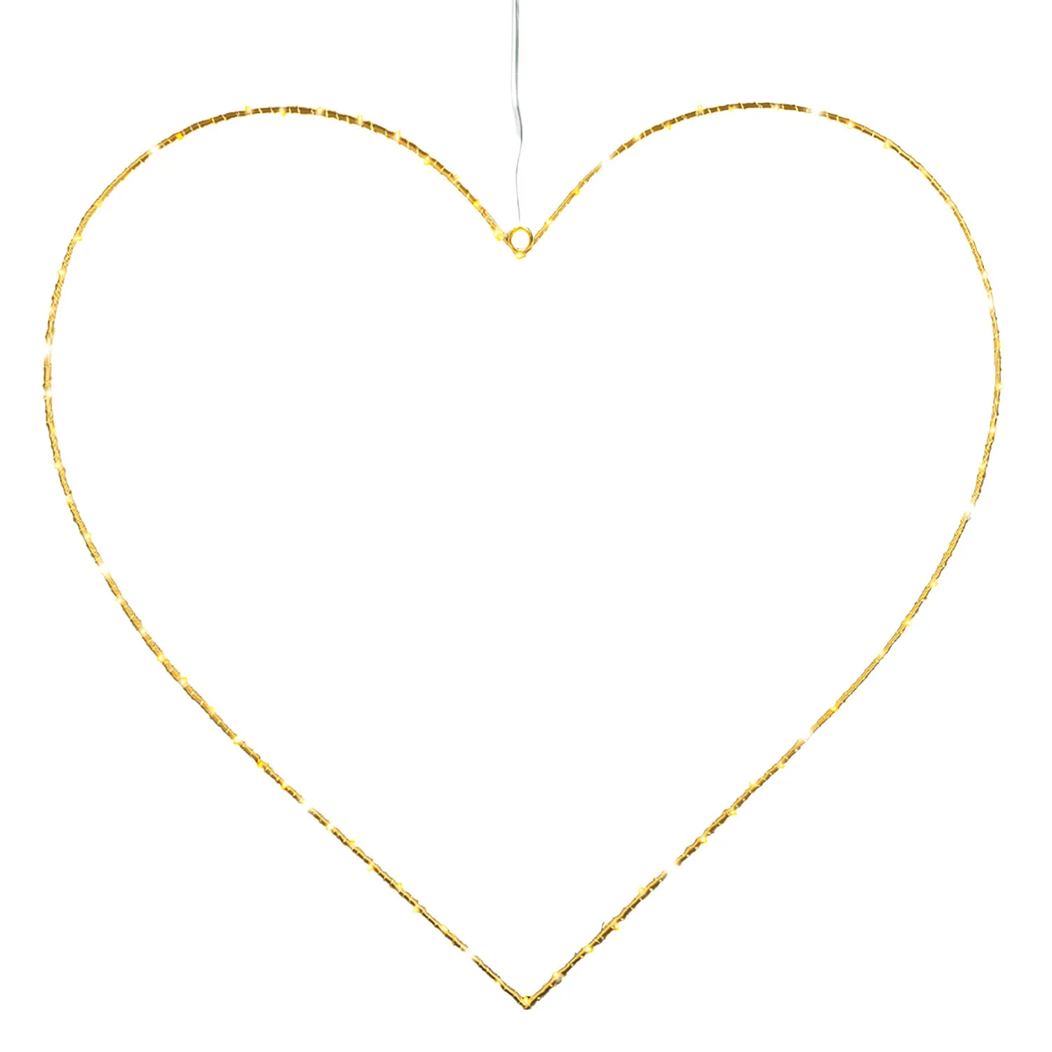Liva Hjerte 64 cm, 80 LED, Guld