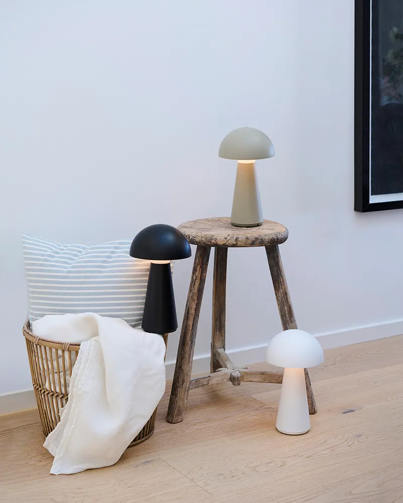 Sam Rechargeable Lamp 28 cm, Warm Grey