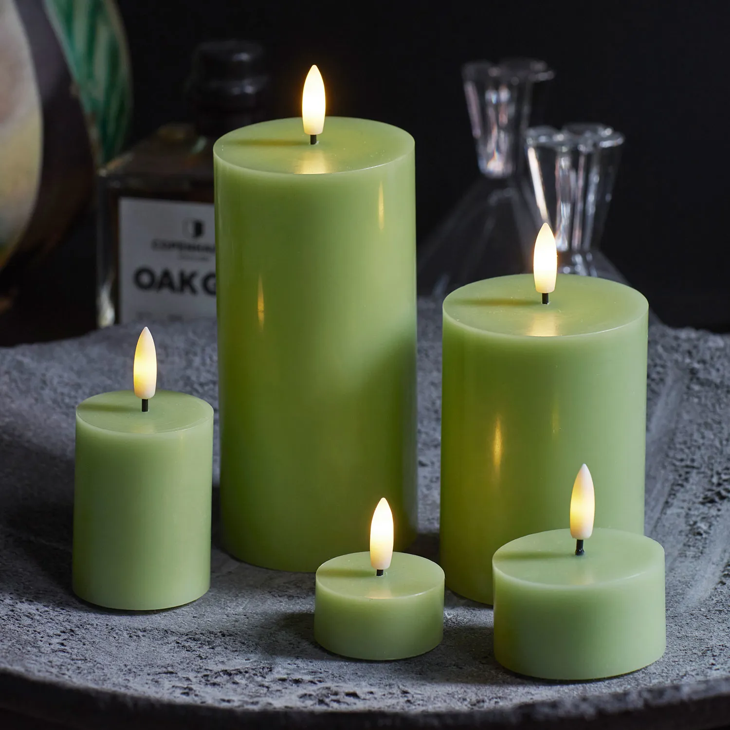 Sille Mini 2 pcs, Ø5 x 6.5cm, Spring Green