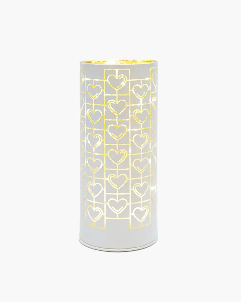 Frida Glas Cylinder 20 cm, Hvid