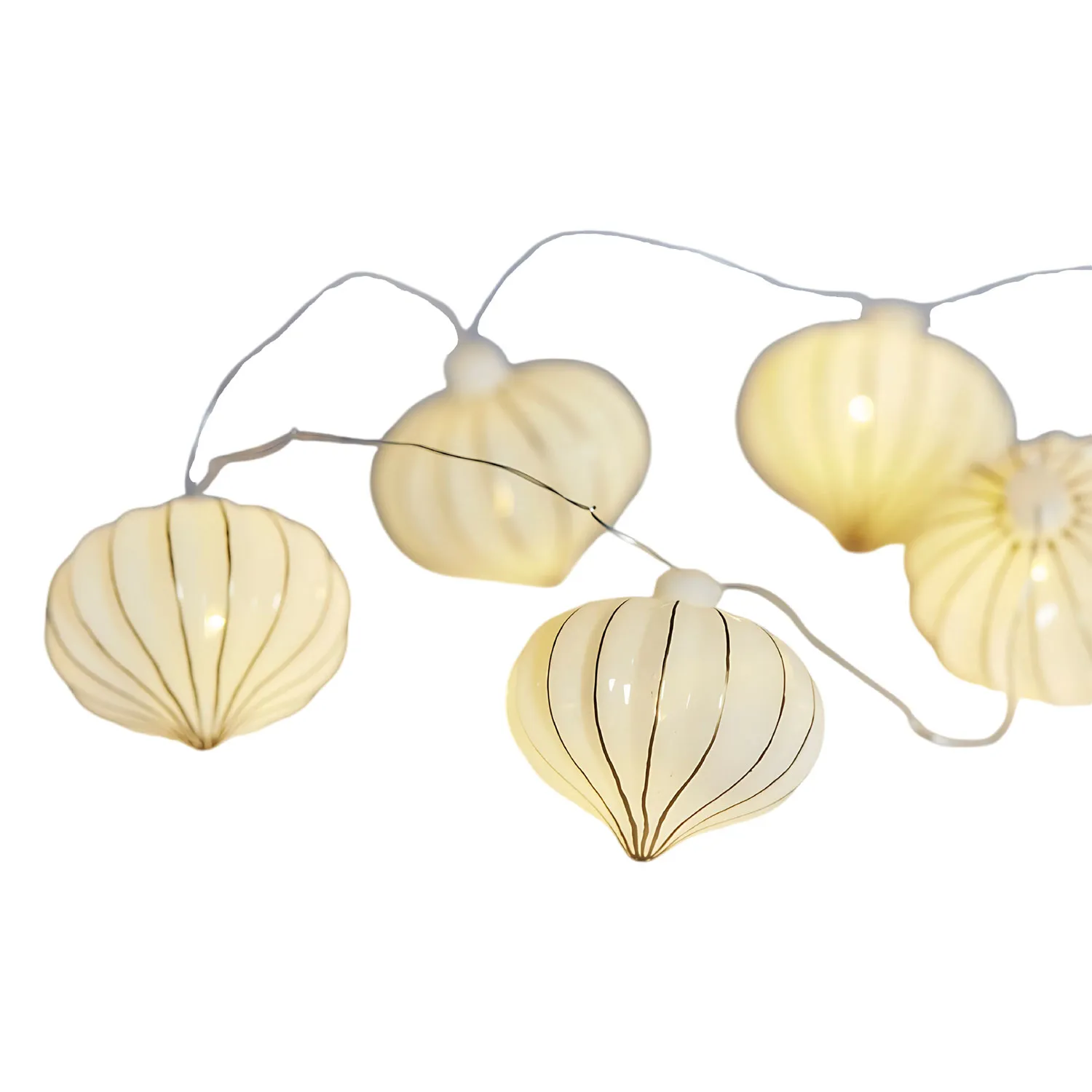 Vilma Guirlande - 8 LED, Hvid/Guld