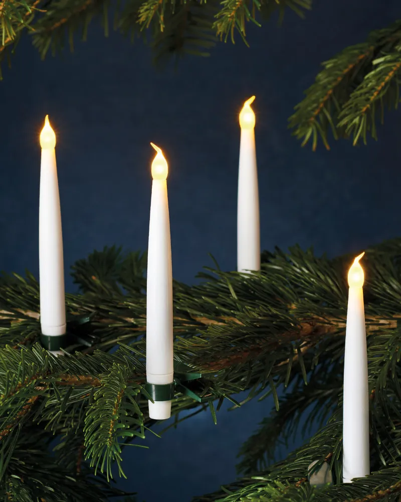 Carolin Tree Candle 4 pcs set, White