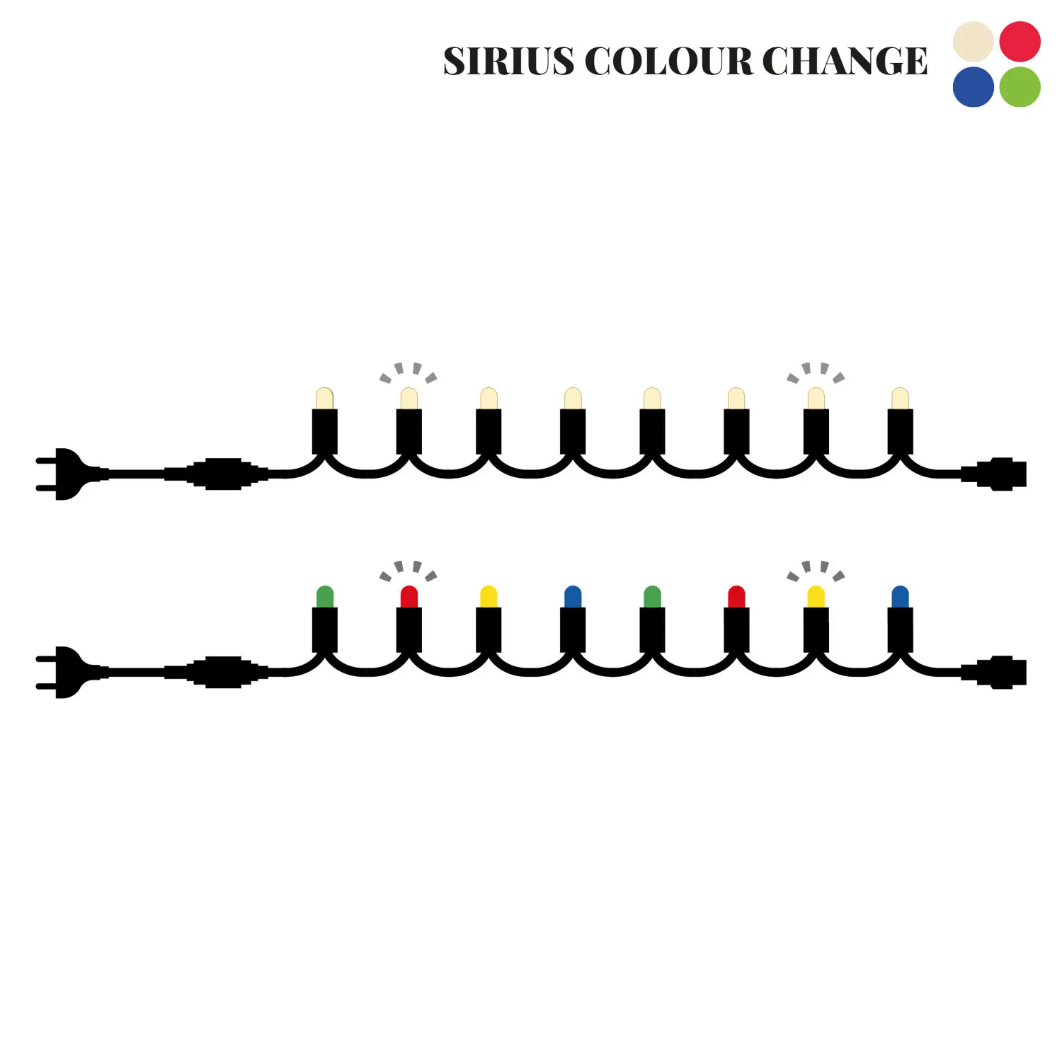 Tech-Line Flash Starter set 45 LED, 4.5m, Colour Change
