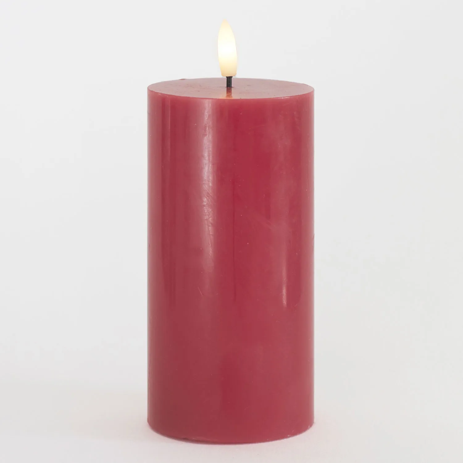 Sille Pillar Ø7.5 x 15cm, Rose Plum
