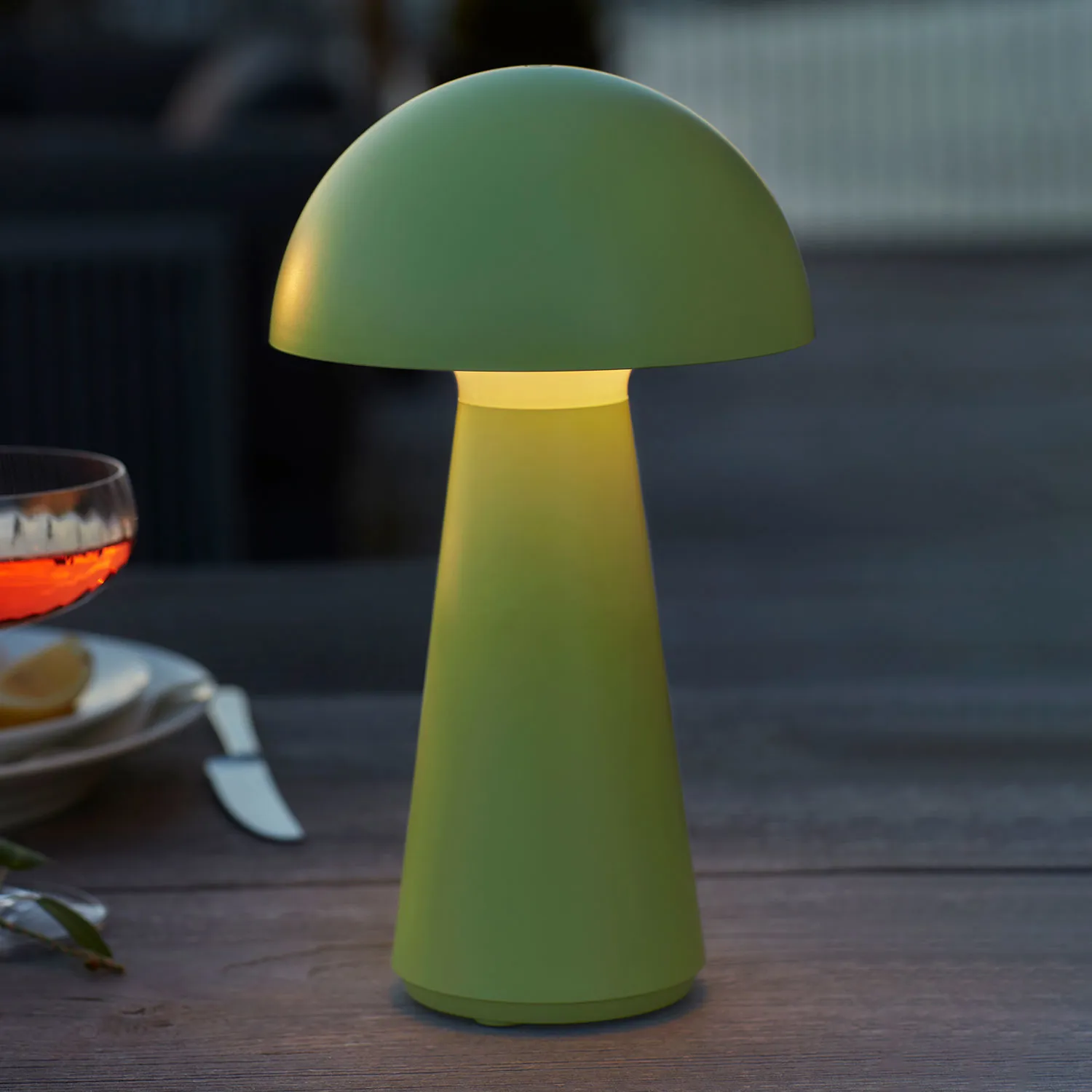 Sam Rechargeable Lamp 28 cm, Spring Green