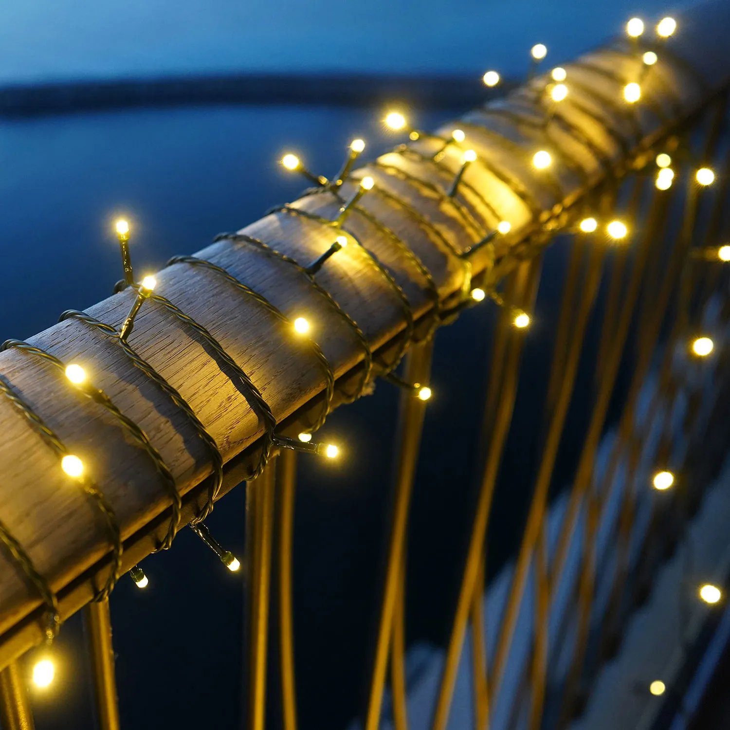 Easy-Line Batterikæde 80 LED, 3,95m, Varm Hvid