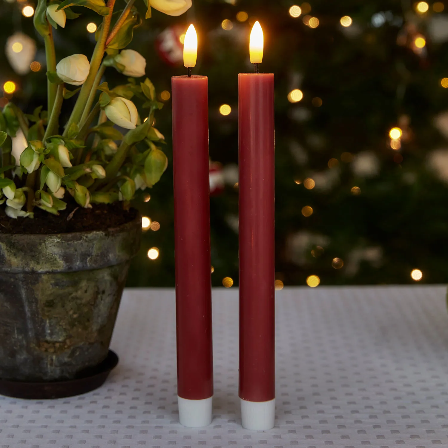 Sille Taper 2 pcs, Ø2 x 25cm, Rose Plum