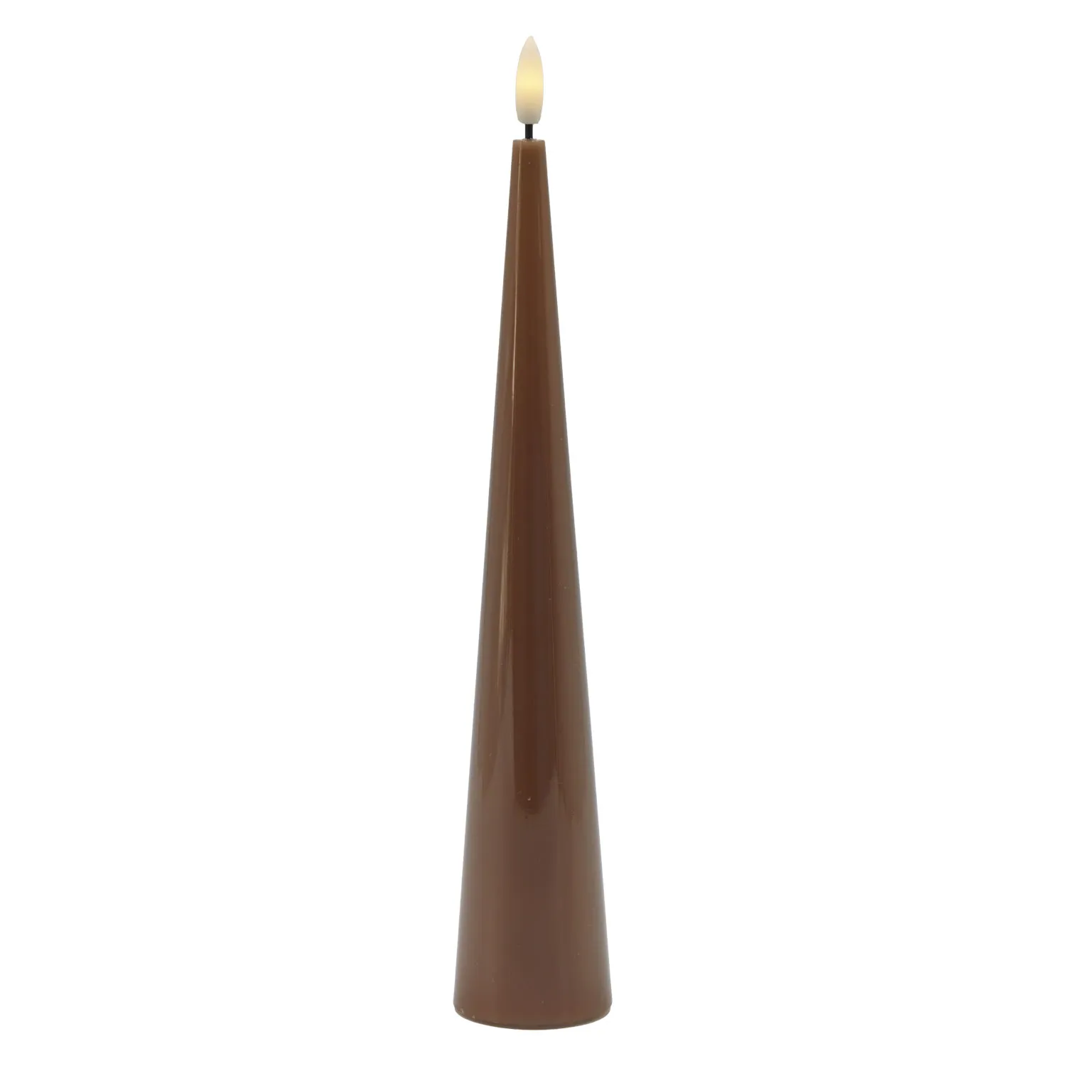Sille Lacquer Cone - Ø4.8 x 26cm, Toffee