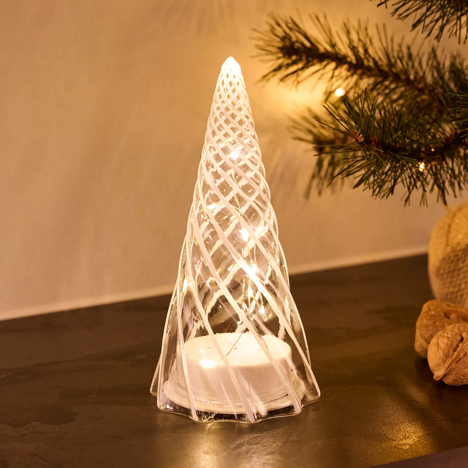 Vilma Tree - 19cm, Clear/White