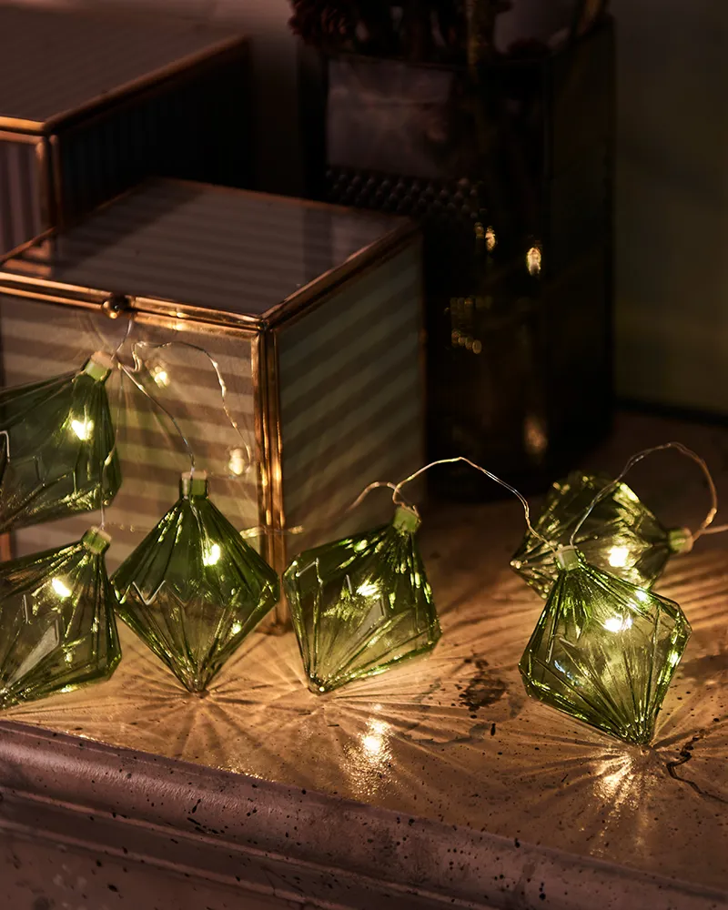 Nellie Garland 8 LED, Green