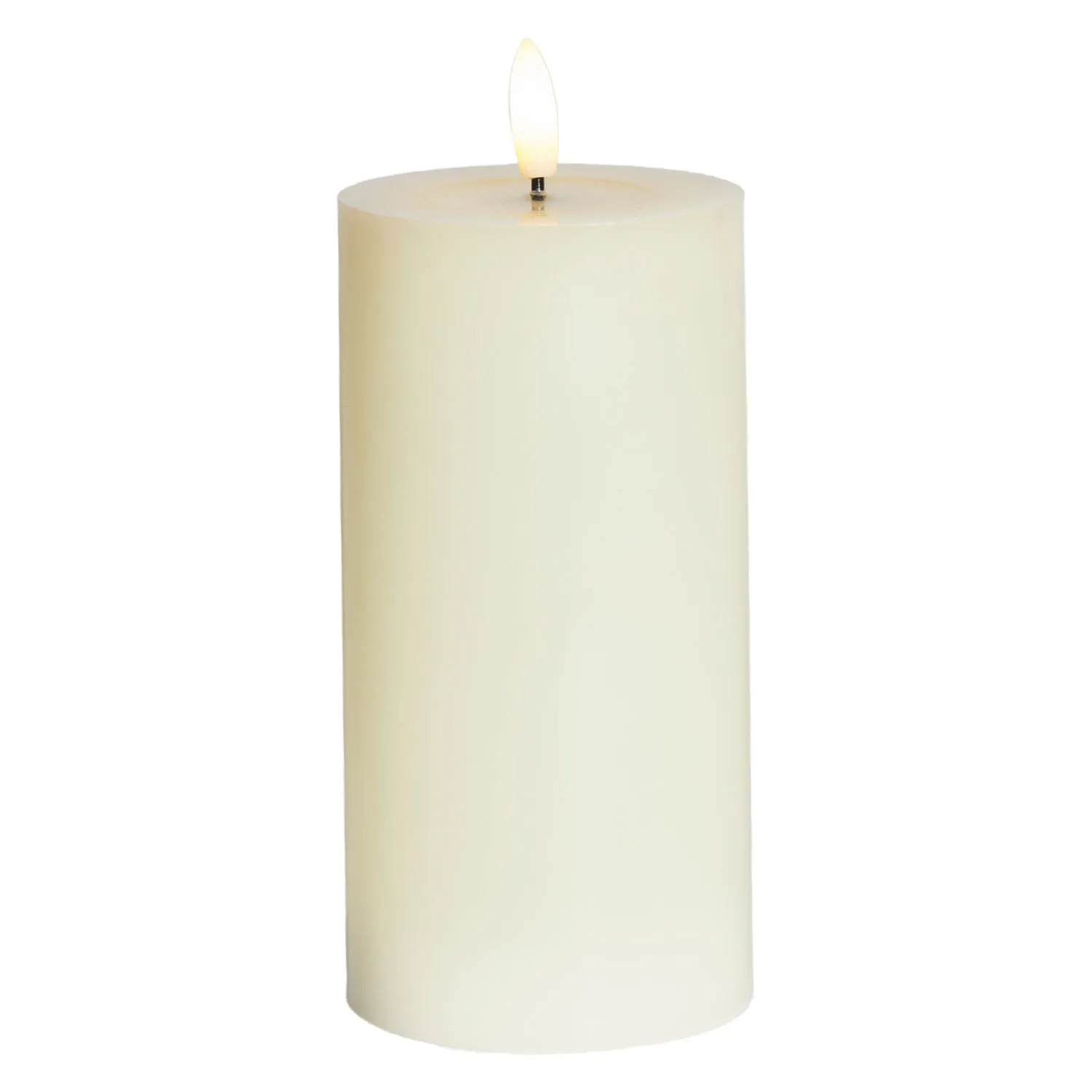Sille Lacquer Pillar - Ø7.5 x 15cm, Ivory