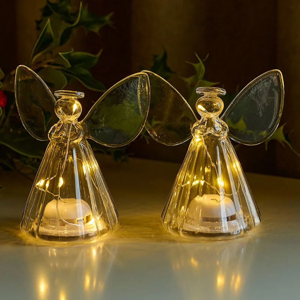 Iris Angel 10cm - 2 pcs, 5 LED, Clear