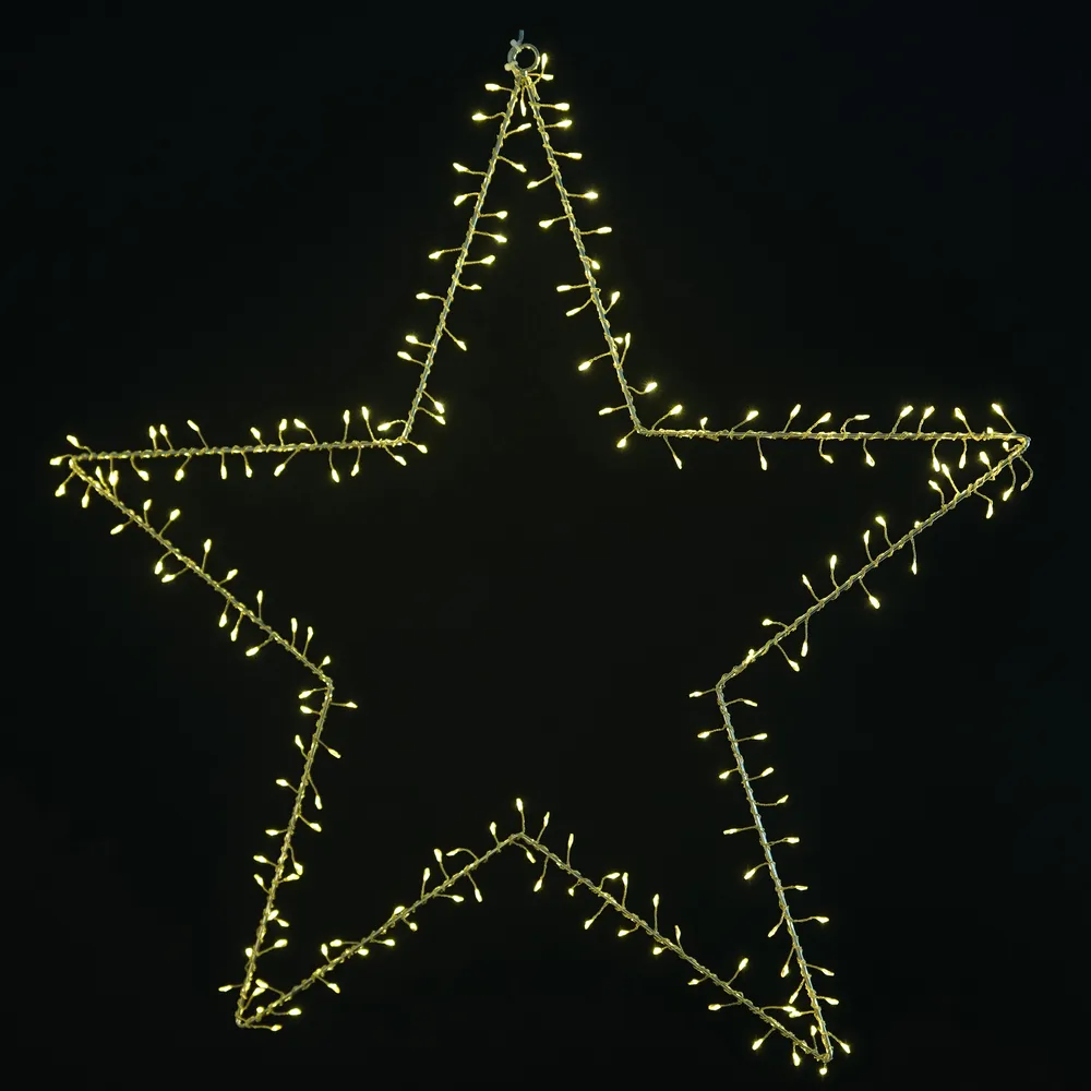 Liva Cluster Stjerne, 190 LED, Guld