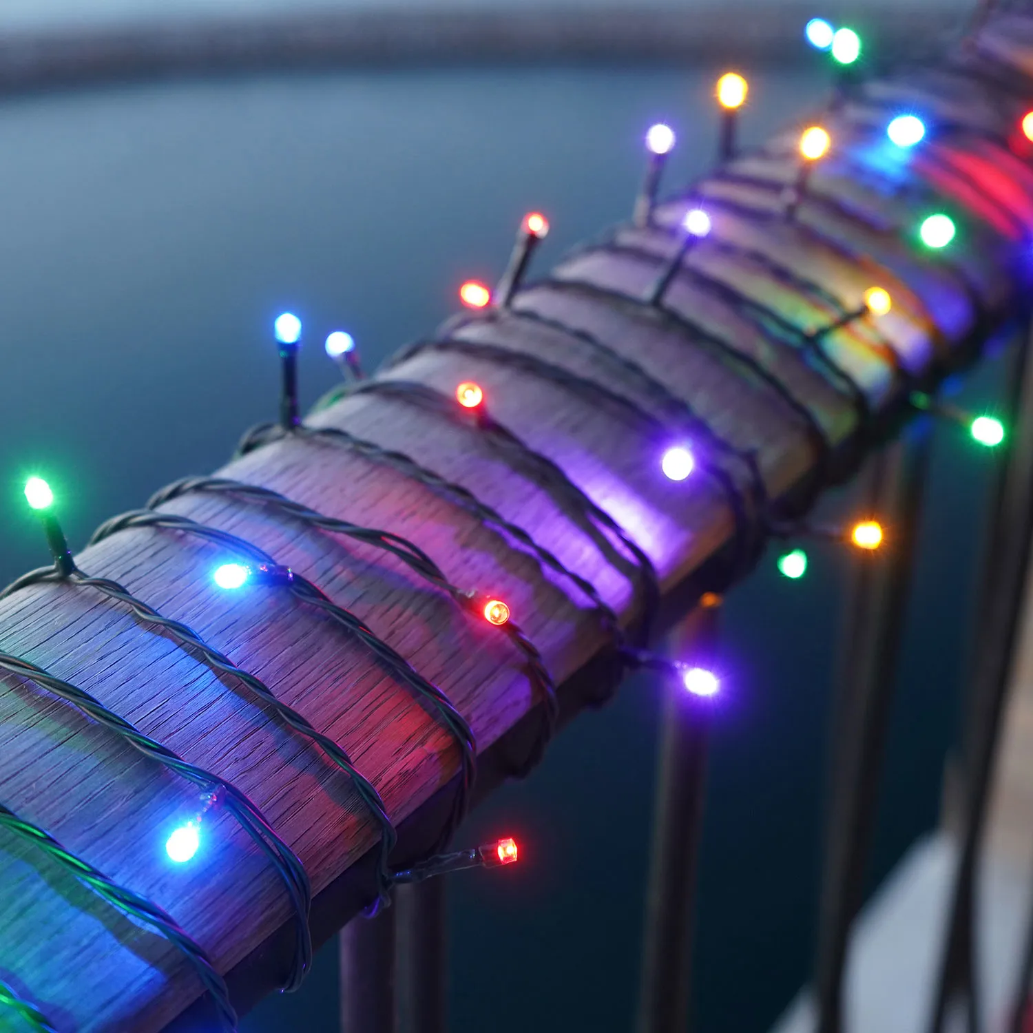 Easy-Line Batterikæde 80 LED, 7,9m, Multi Farvet