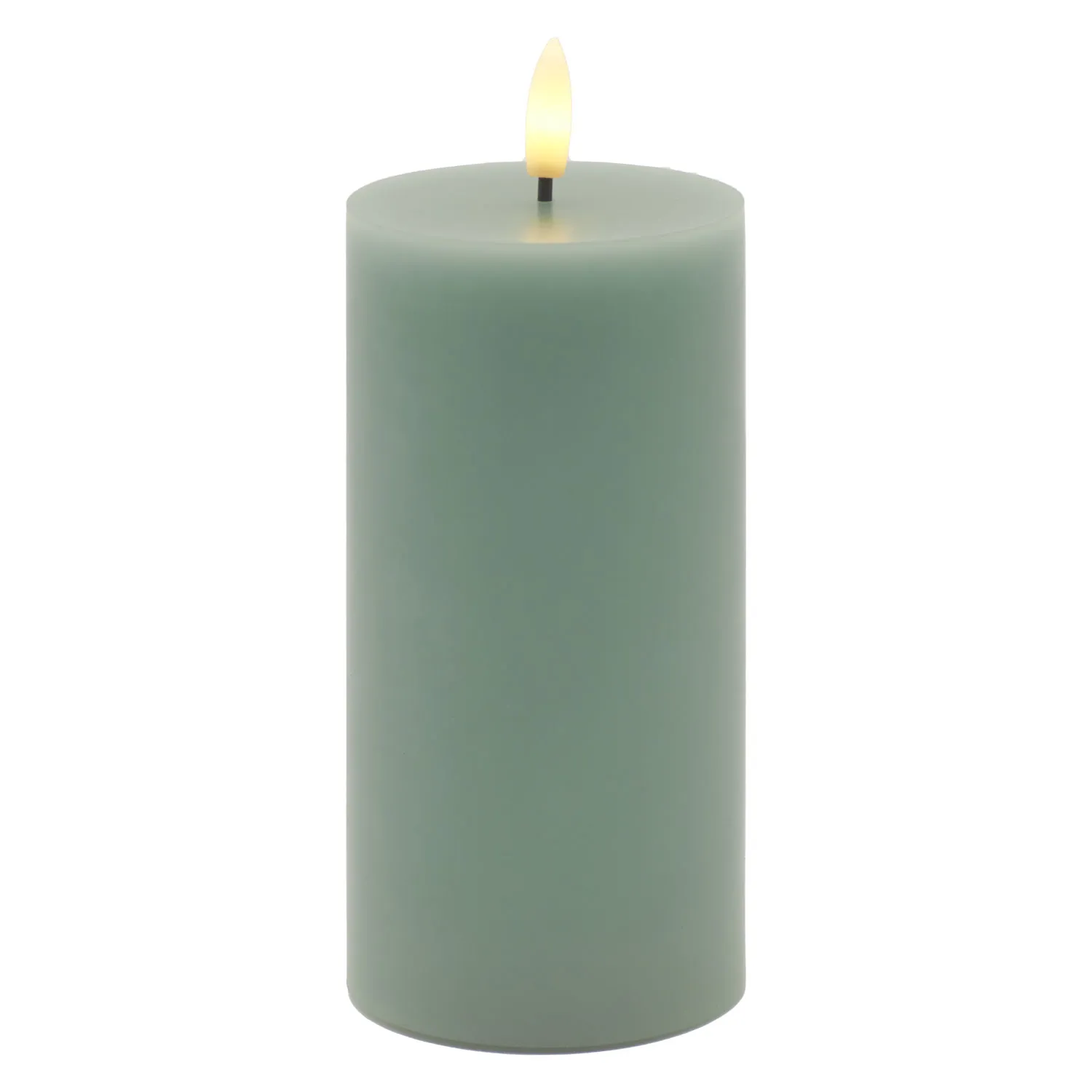 Sille Bloklys Ø7,5 x 15 cm, Sandy Green