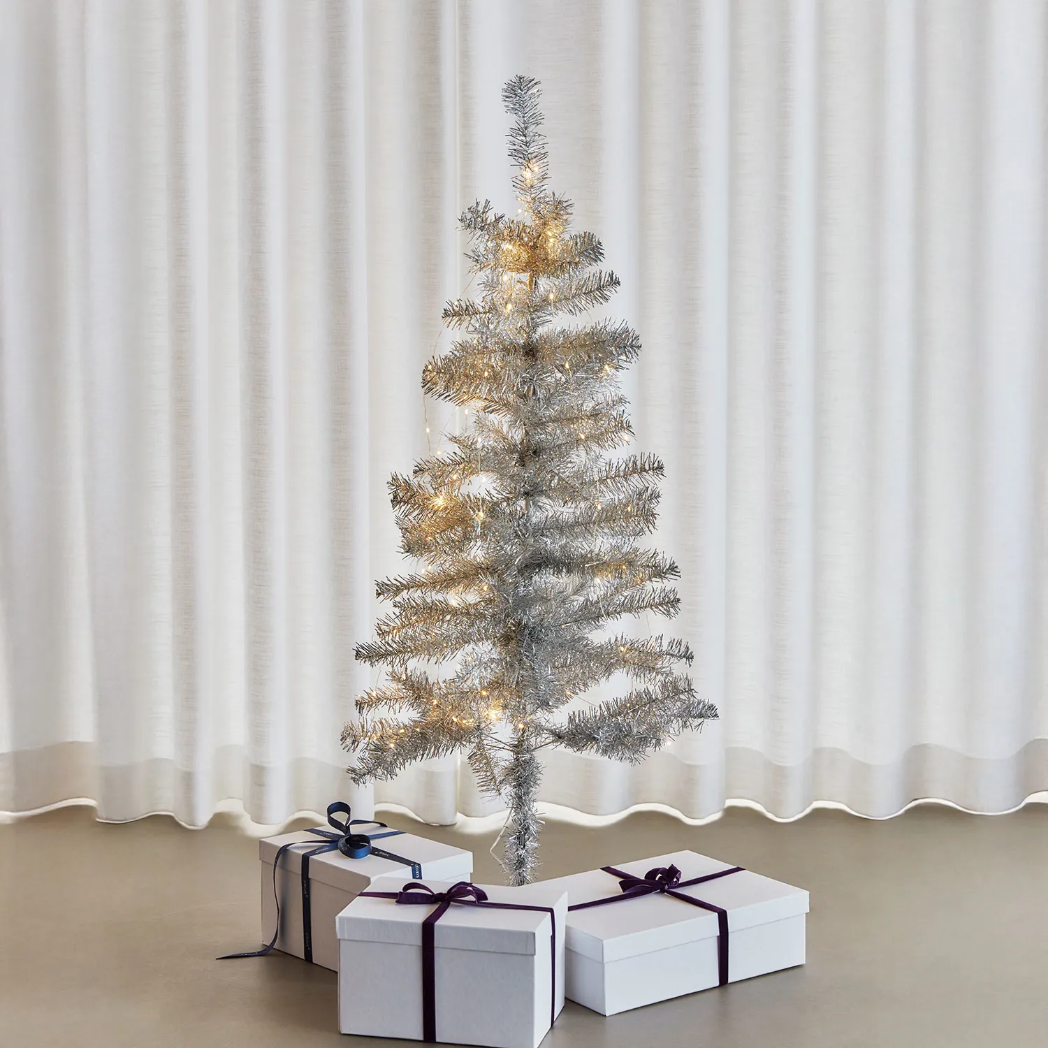 Happy Tree 1.2m, Silver - 60 LED